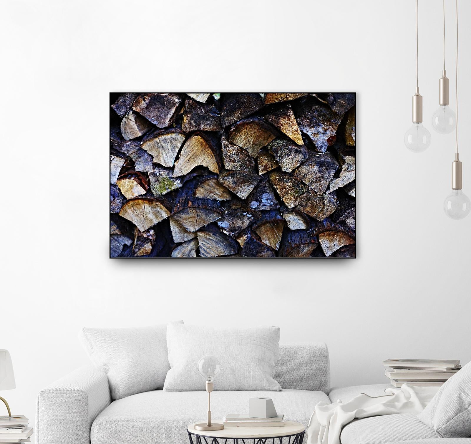 Wood I by Peter Morneau on GIANT ART - blue photo art