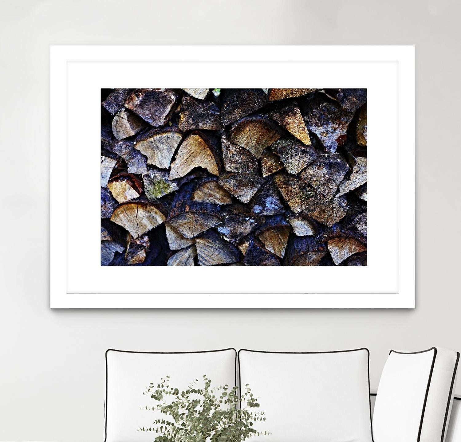 Wood I by Peter Morneau on GIANT ART - blue photo art