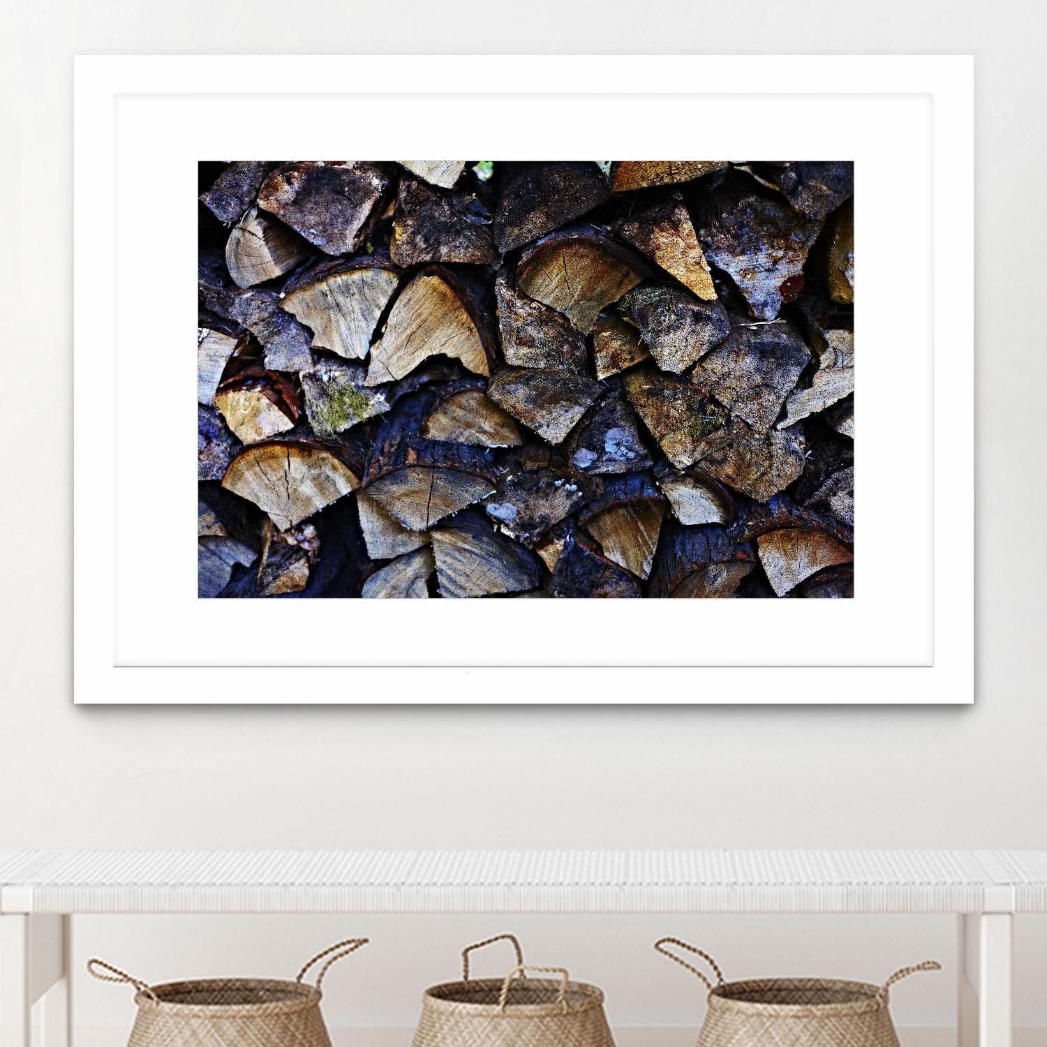 Wood I by Peter Morneau on GIANT ART - blue photo art