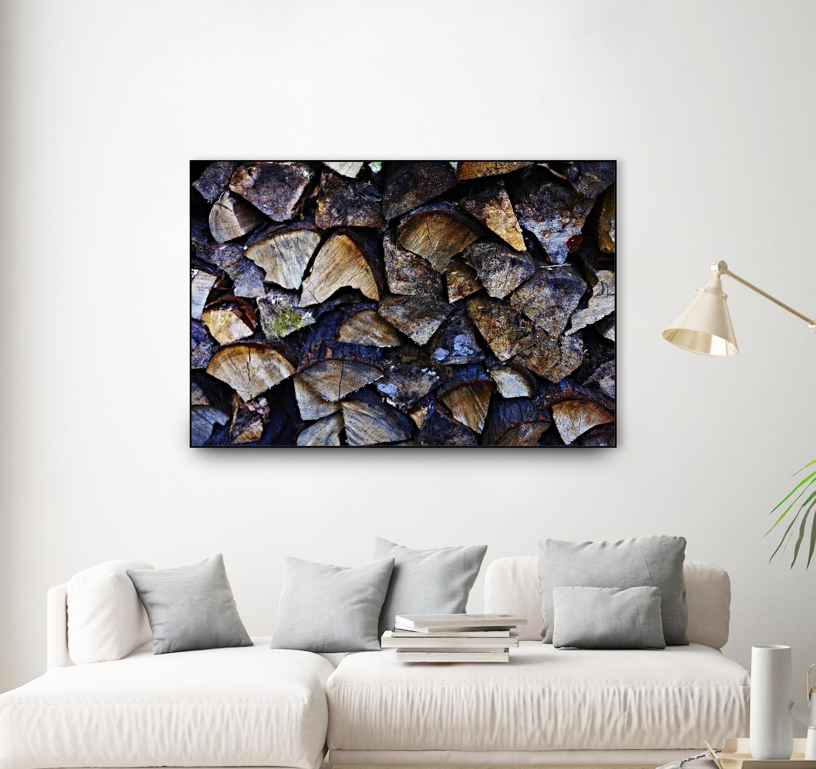 Wood I by Peter Morneau on GIANT ART - blue photo art