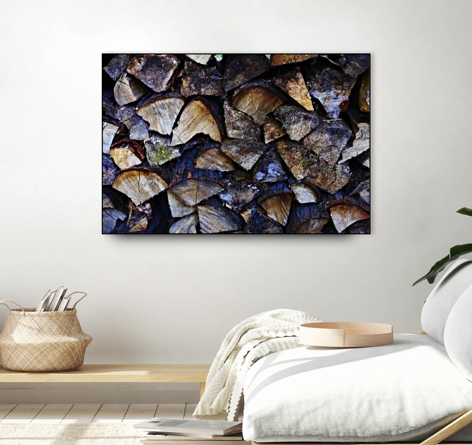 Wood I by Peter Morneau on GIANT ART - blue photo art