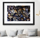 Wood I by Peter Morneau on GIANT ART - blue photo art