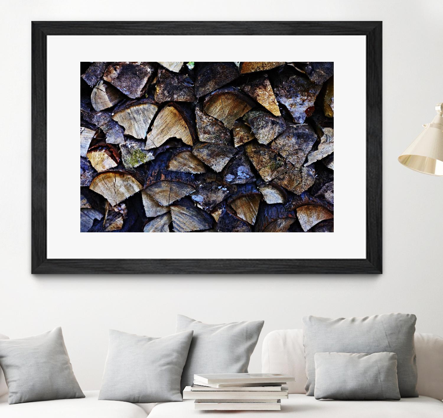 Wood I by Peter Morneau on GIANT ART - blue photo art