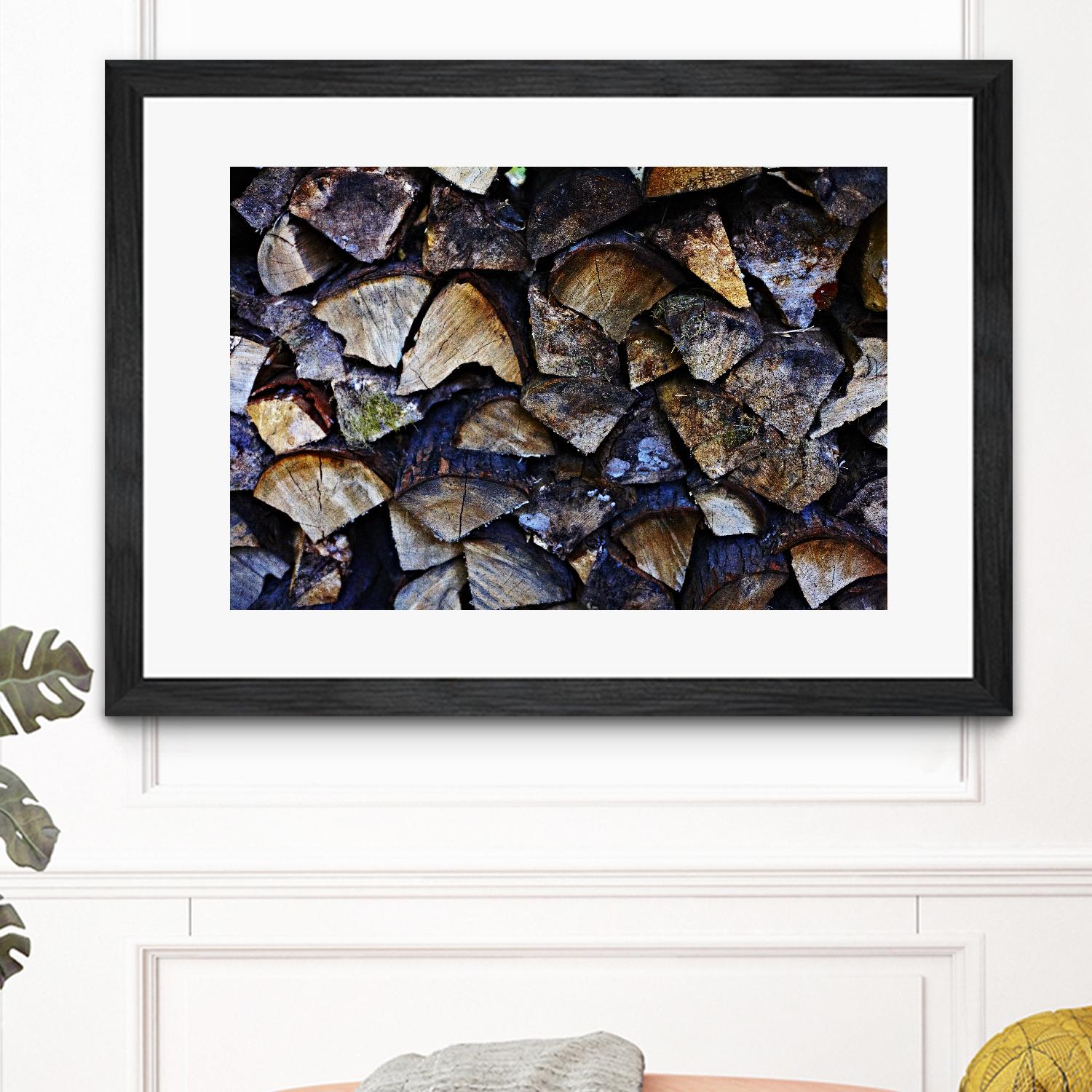 Wood I by Peter Morneau on GIANT ART - blue photo art