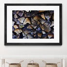 Wood I by Peter Morneau on GIANT ART - blue photo art