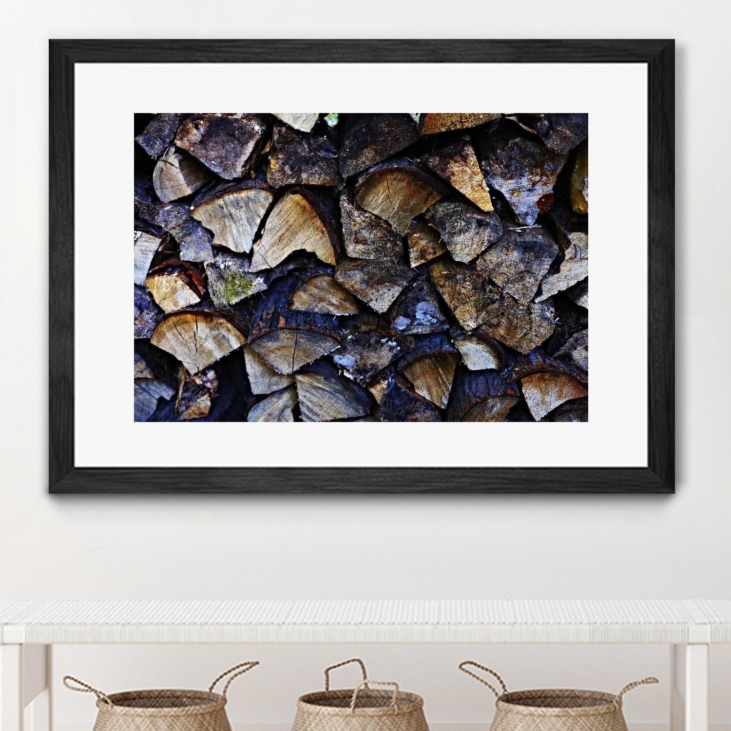 Wood I by Peter Morneau on GIANT ART - blue photo art