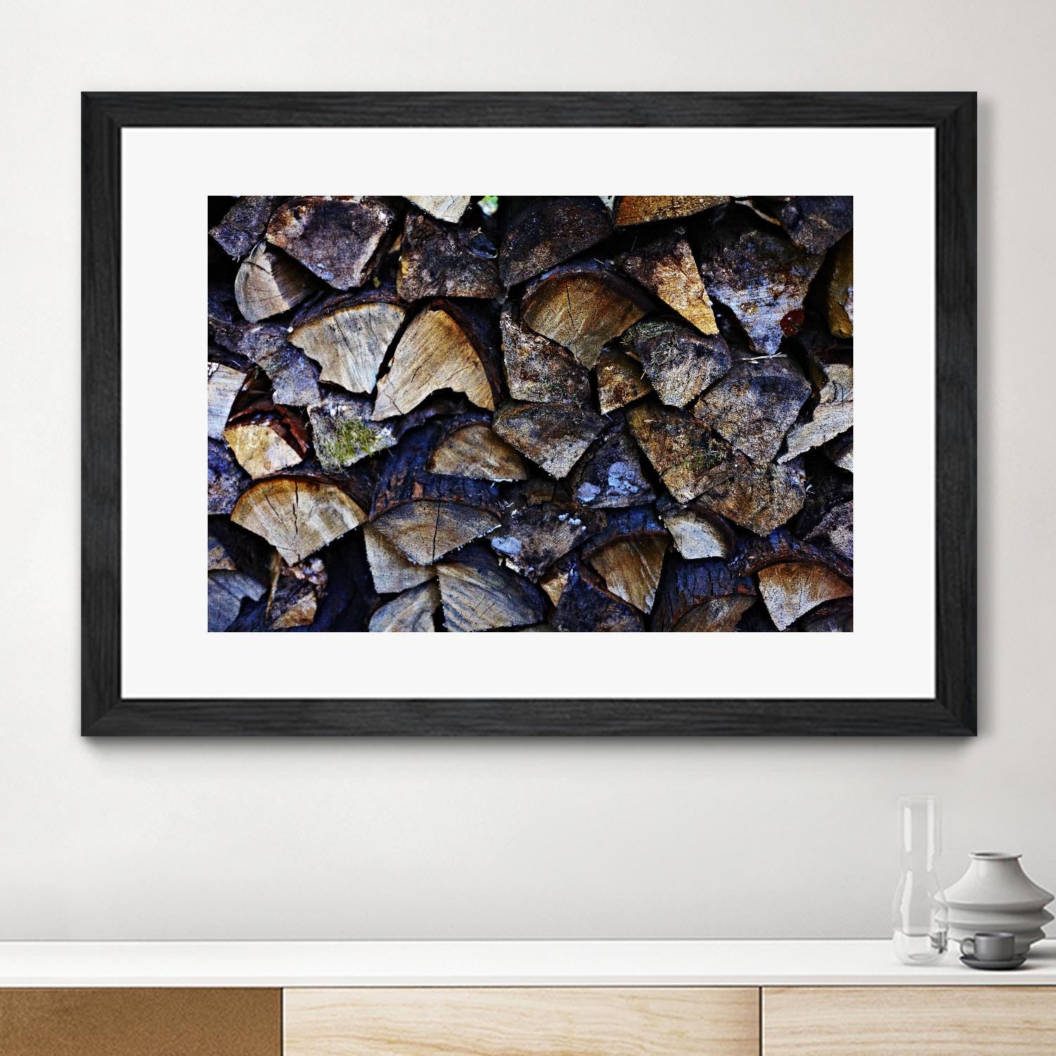 Wood I by Peter Morneau on GIANT ART - blue photo art