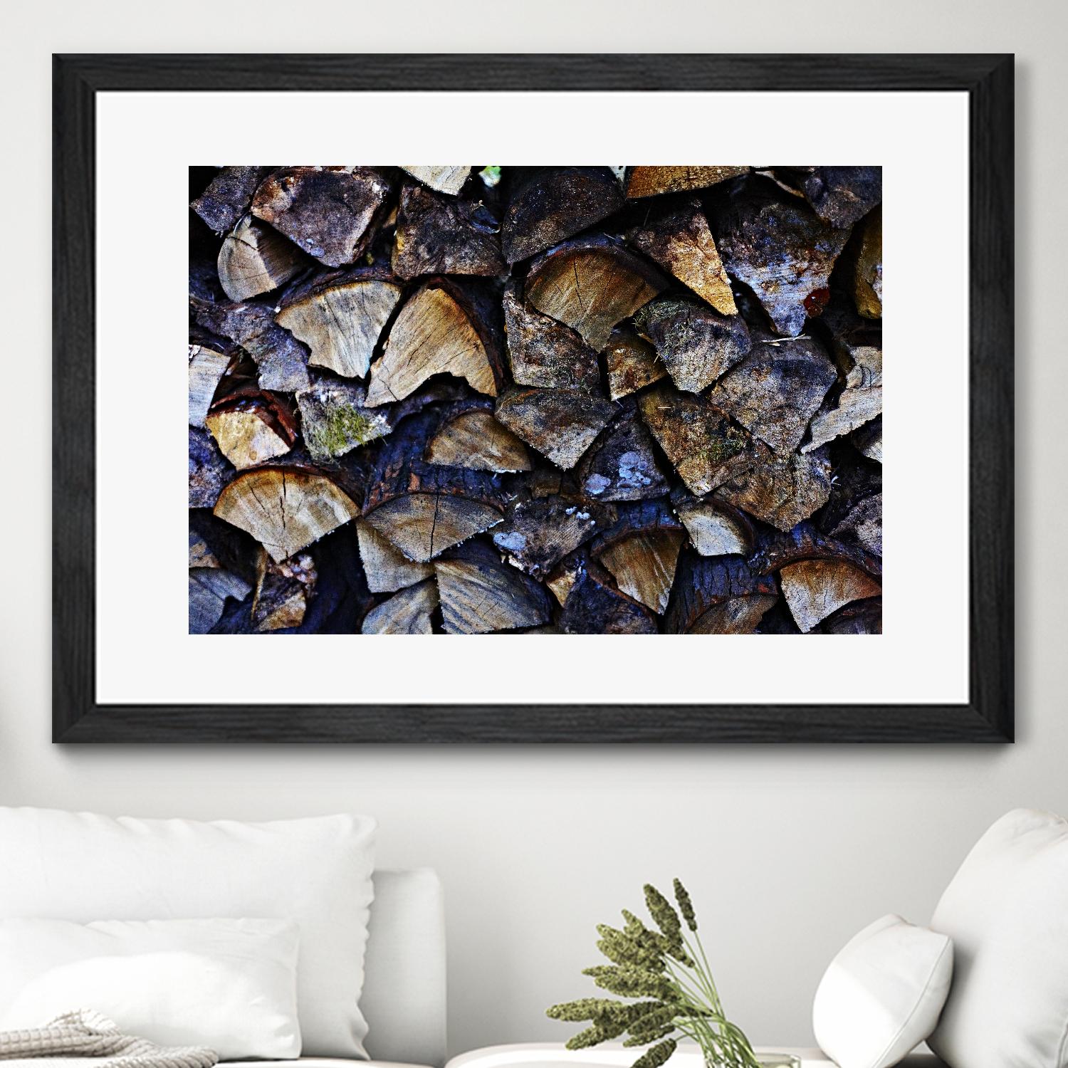 Wood I by Peter Morneau on GIANT ART - blue photo art