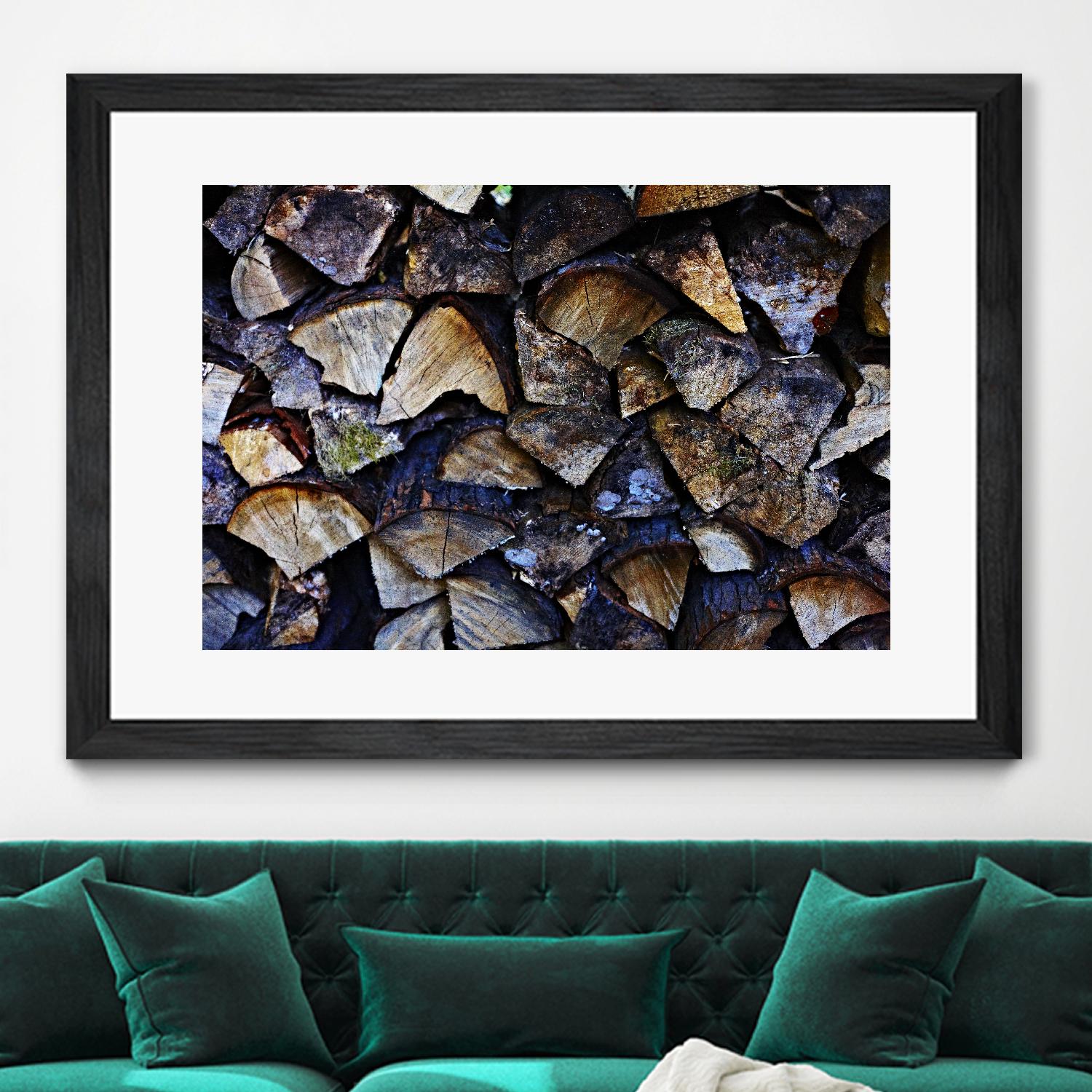 Wood I by Peter Morneau on GIANT ART - blue photo art