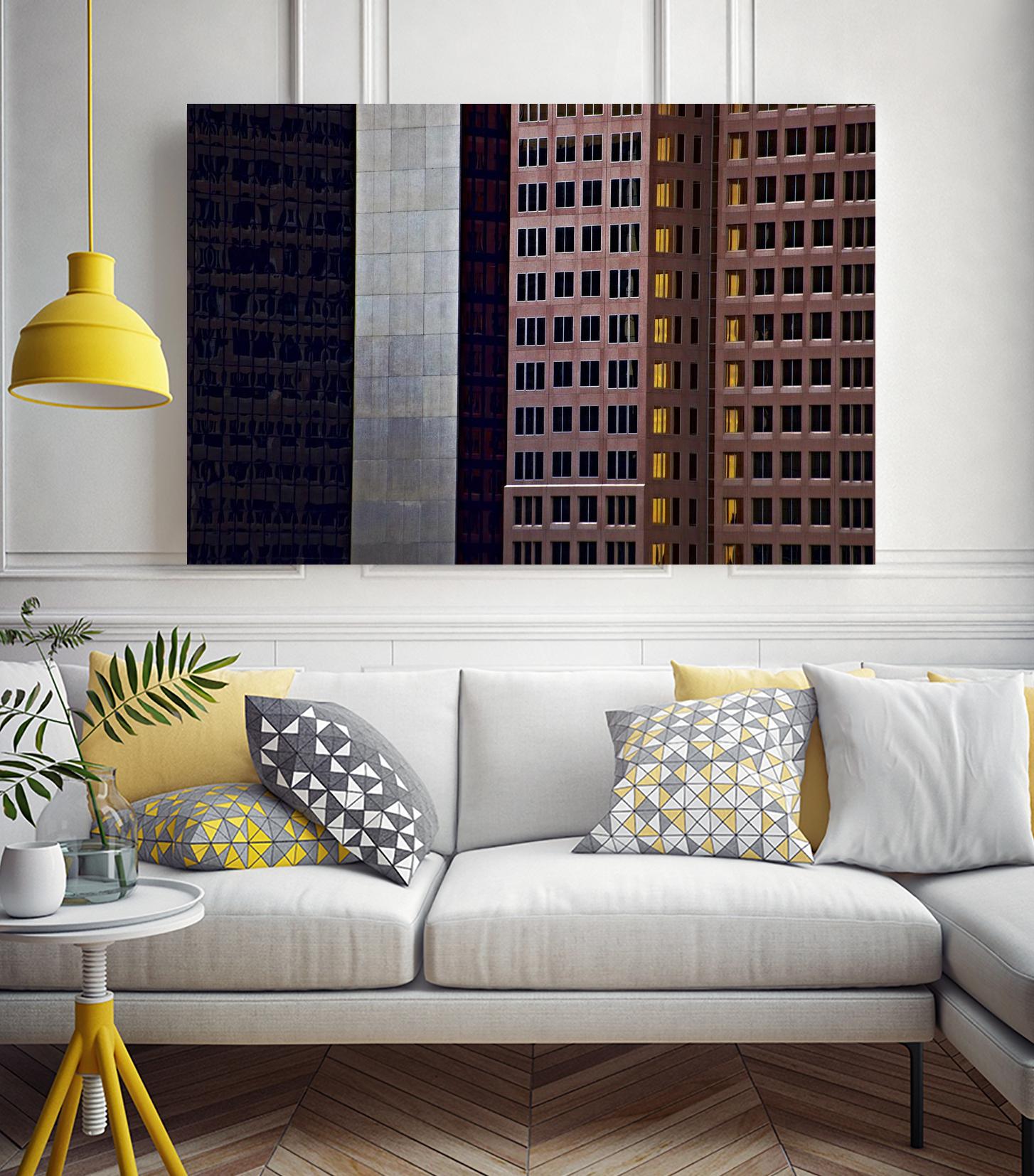 Buildings X by Peter Morneau on GIANT ART - grey photo art