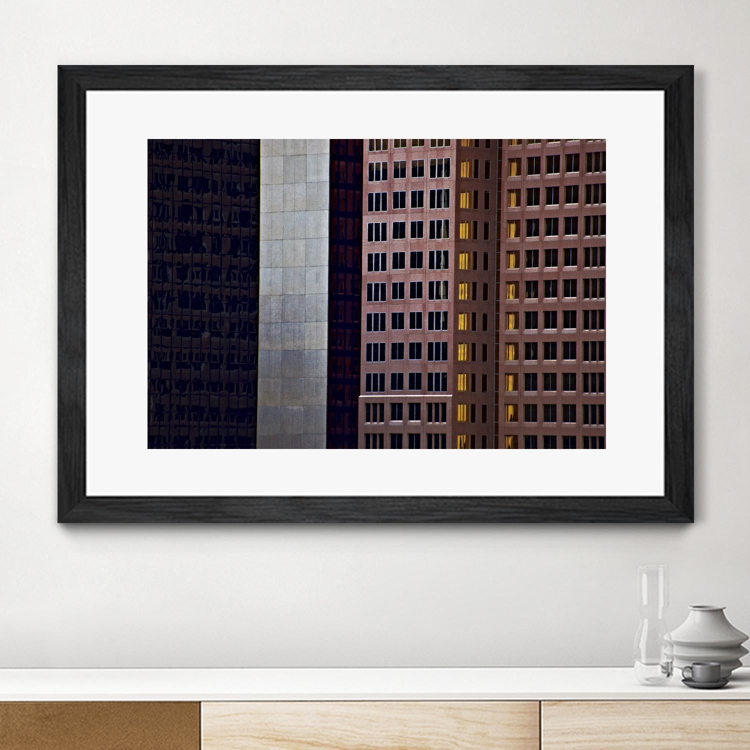 Buildings X by Peter Morneau on GIANT ART - grey photo art
