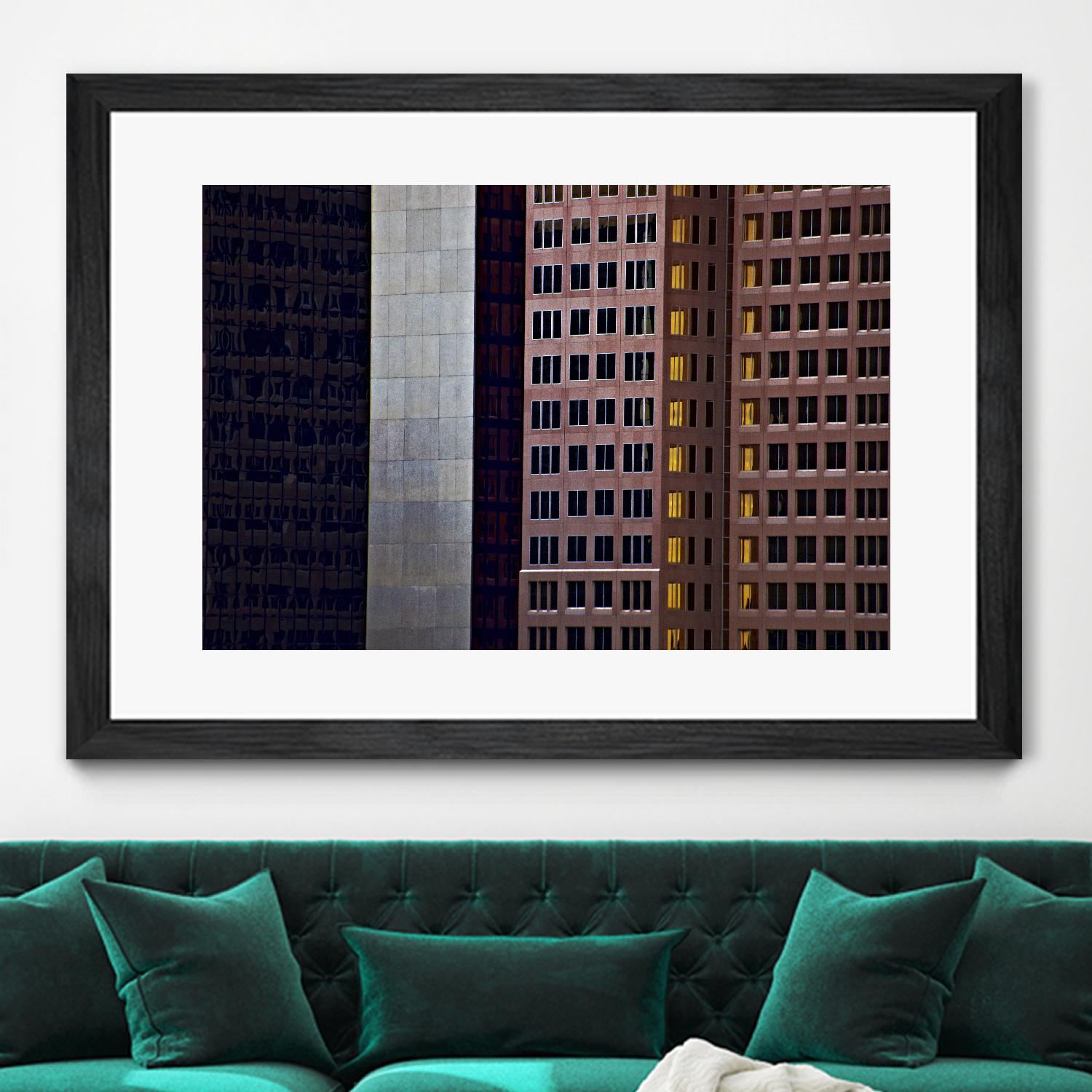 Buildings X by Peter Morneau on GIANT ART - grey photo art