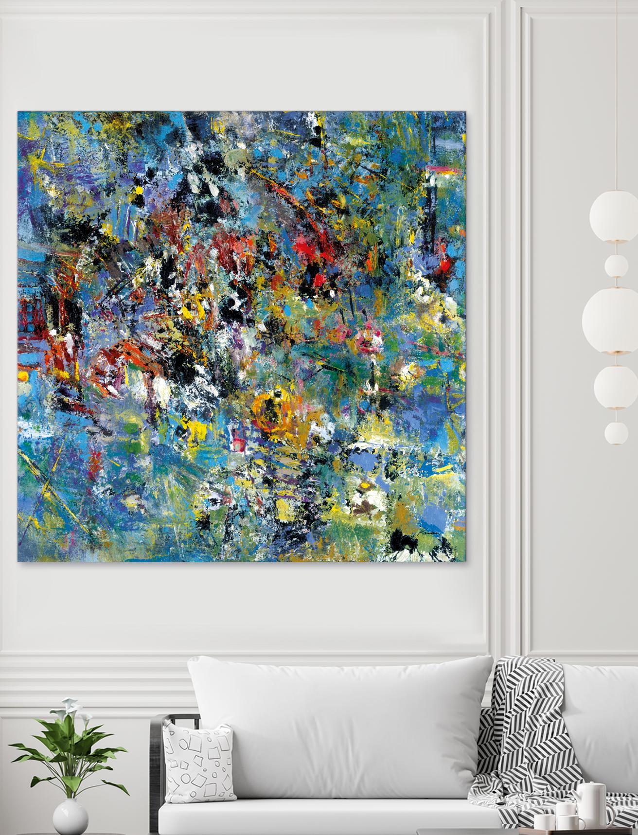 Carpe Diem 2 by Diane Lambin on GIANT ART - yellow abstract