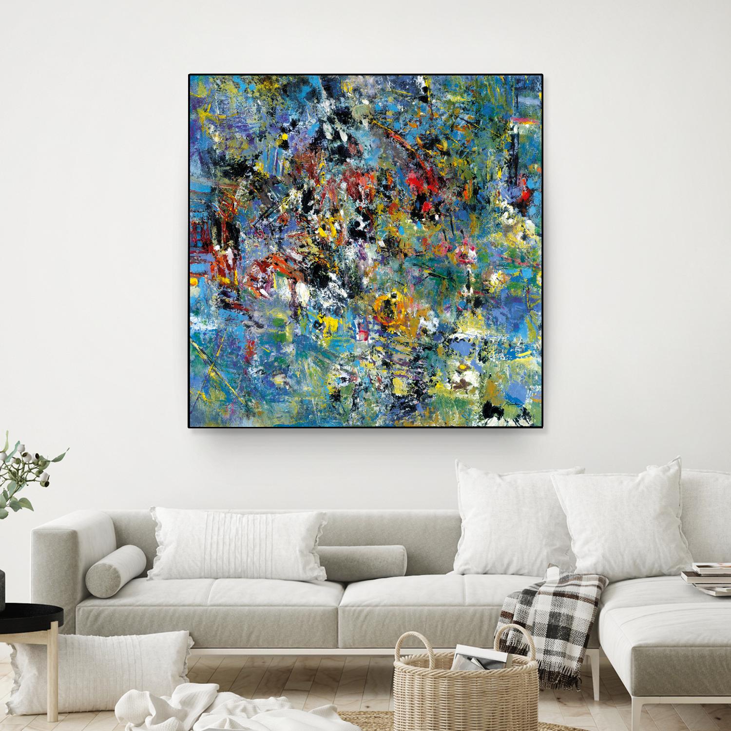 Carpe Diem 2 by Diane Lambin on GIANT ART - yellow abstract