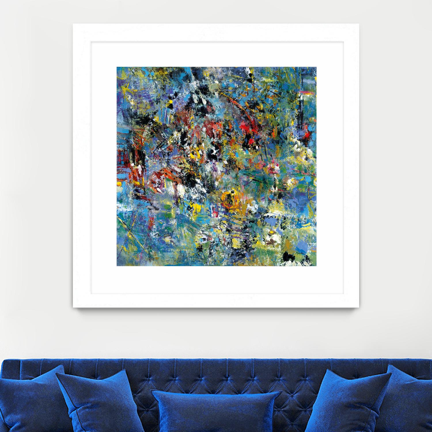 Carpe Diem 2 by Diane Lambin on GIANT ART - yellow abstract
