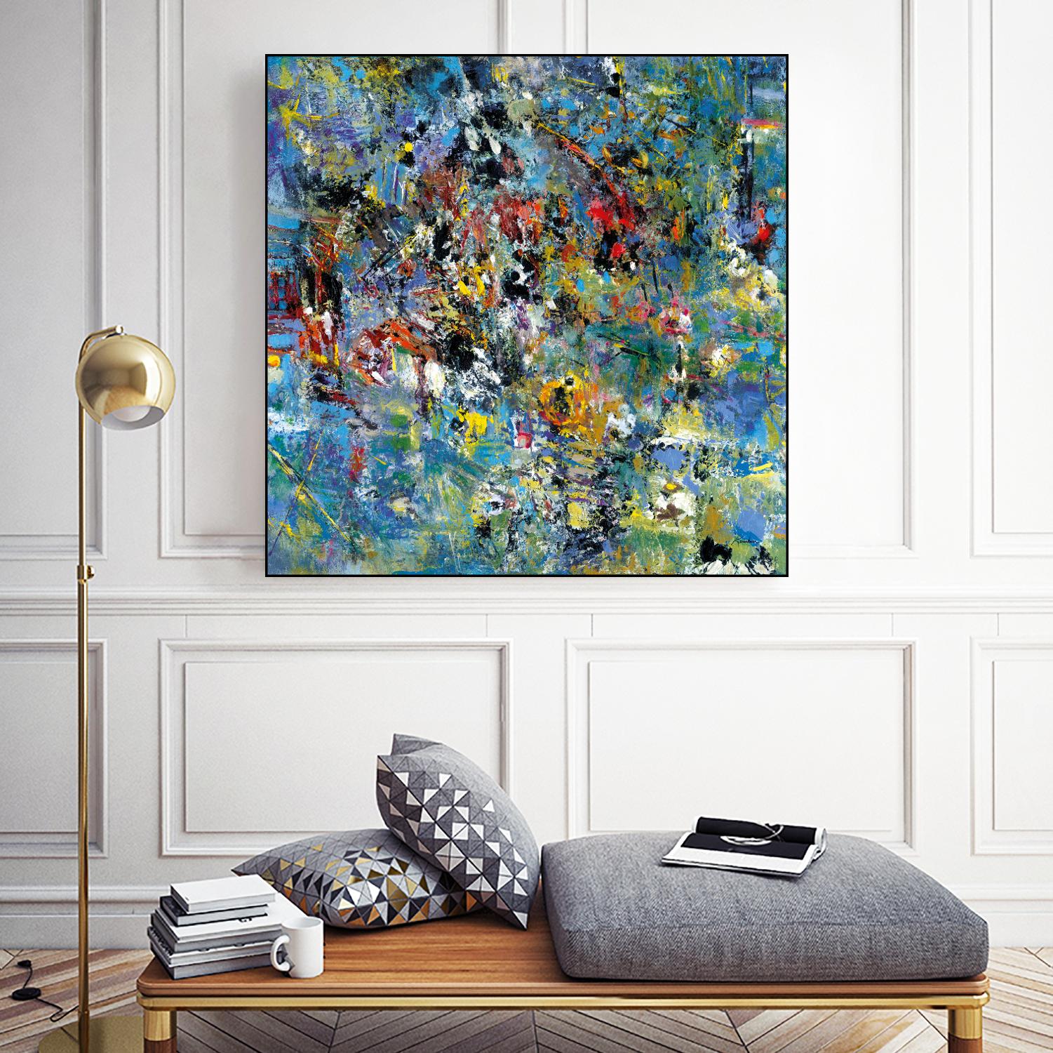 Carpe Diem 2 by Diane Lambin on GIANT ART - yellow abstract