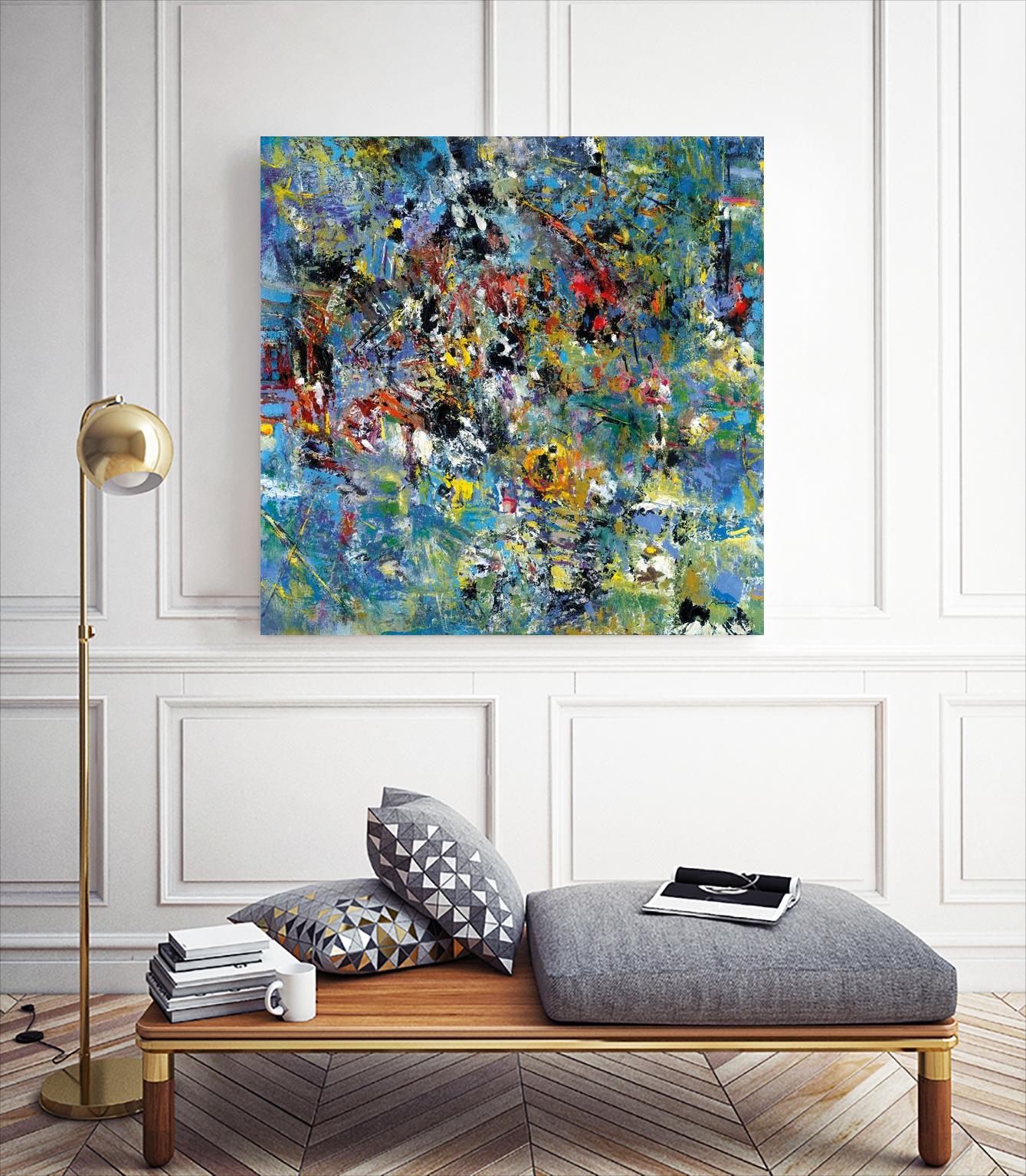 Carpe Diem 2 by Diane Lambin on GIANT ART - green abstract artistes du québec