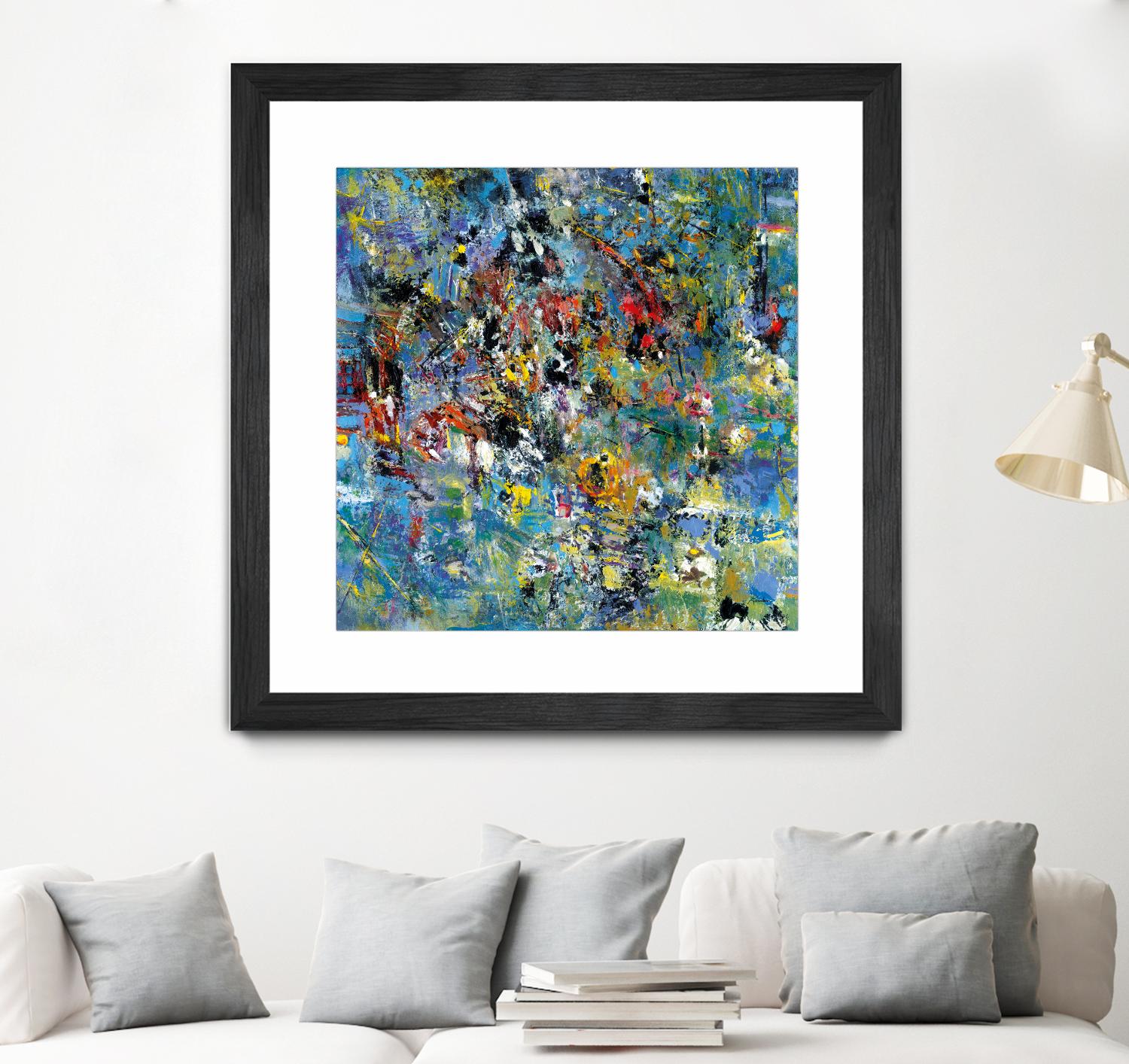 Carpe Diem 2 by Diane Lambin on GIANT ART - yellow abstract