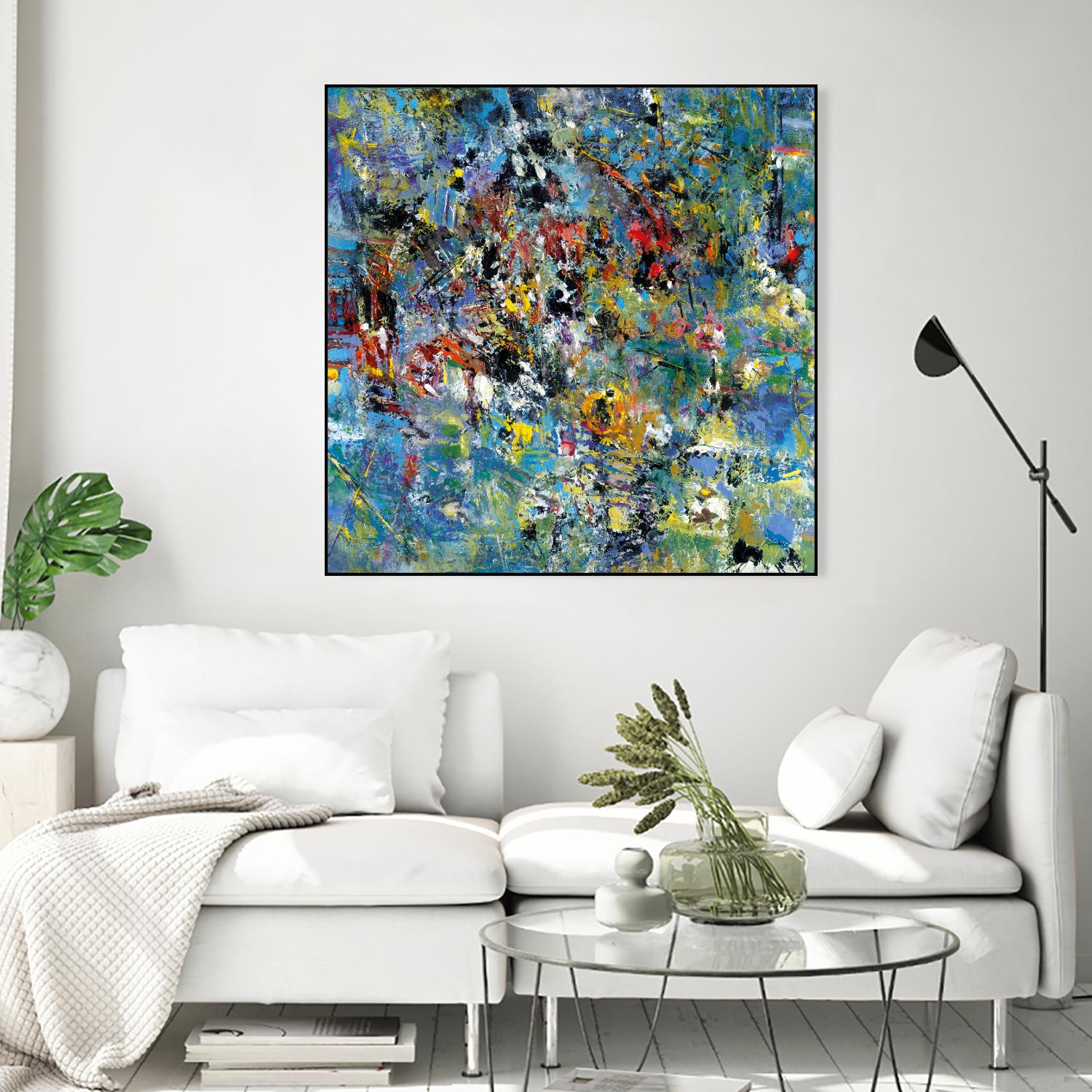 Carpe Diem 2 by Diane Lambin on GIANT ART - yellow abstract