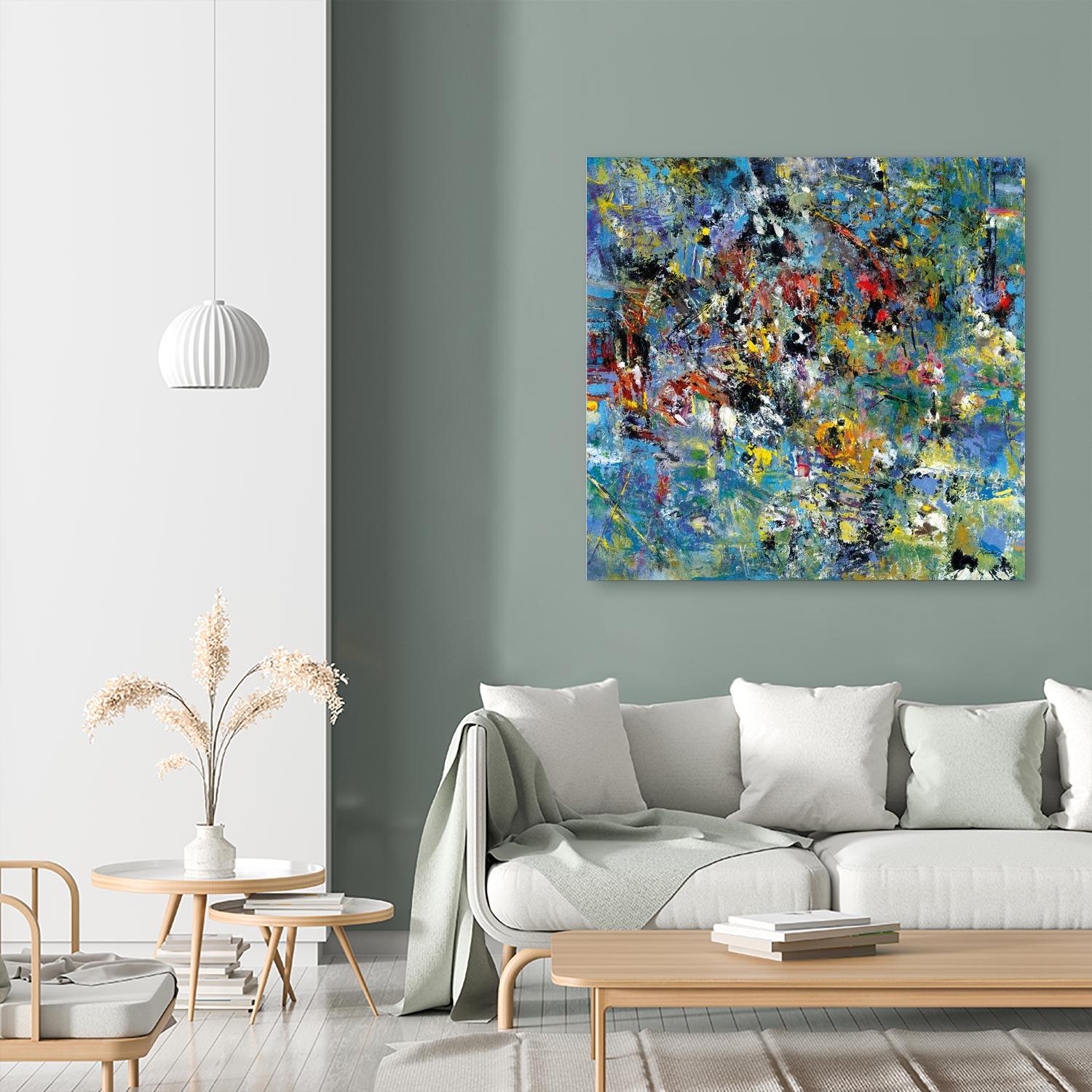 Carpe Diem 2 by Diane Lambin on GIANT ART - green abstract artistes du québec