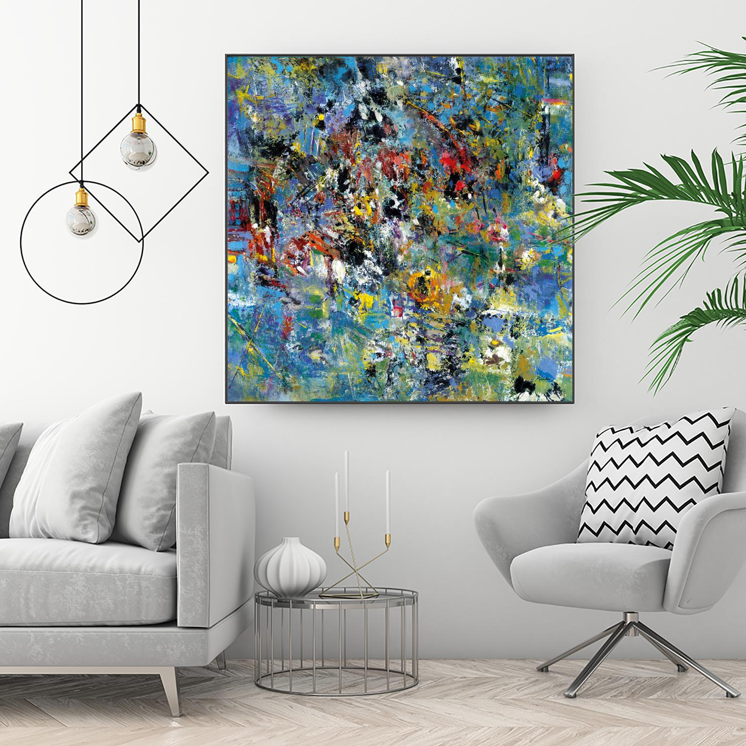 Carpe Diem 2 by Diane Lambin on GIANT ART - yellow abstract