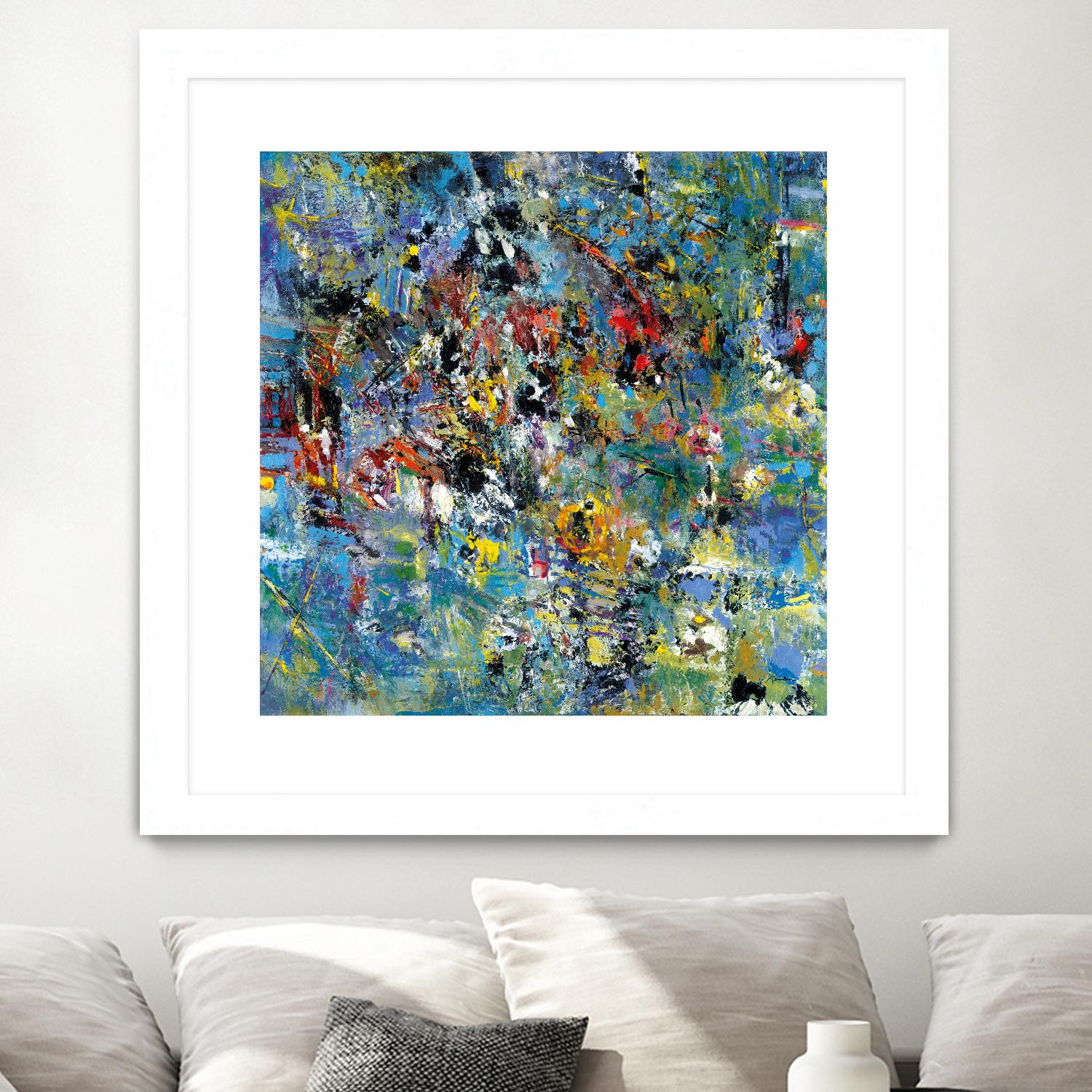 Carpe Diem 2 by Diane Lambin on GIANT ART - yellow abstract