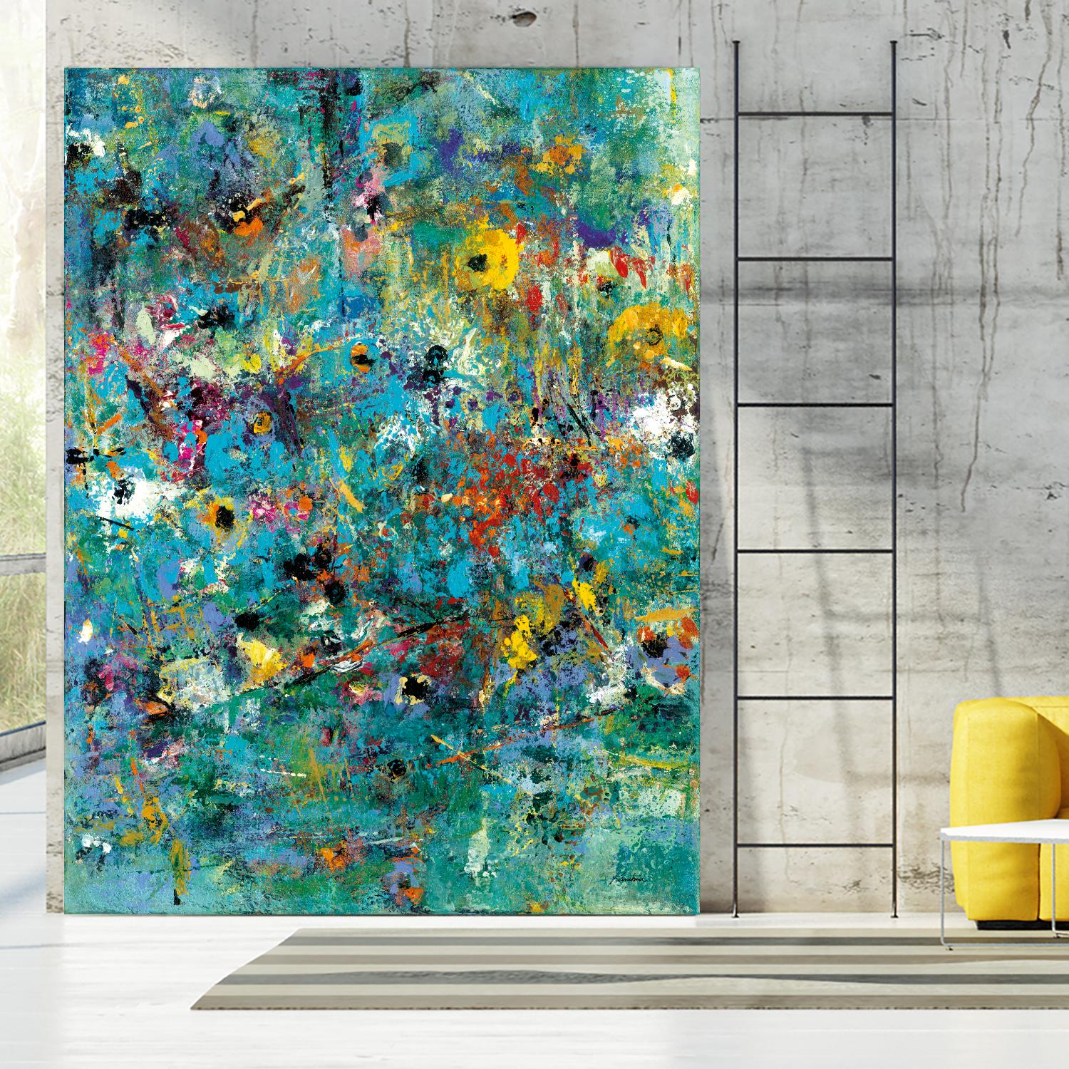 Carpe Diem 3 by Diane Lambin on GIANT ART - yellow abstract