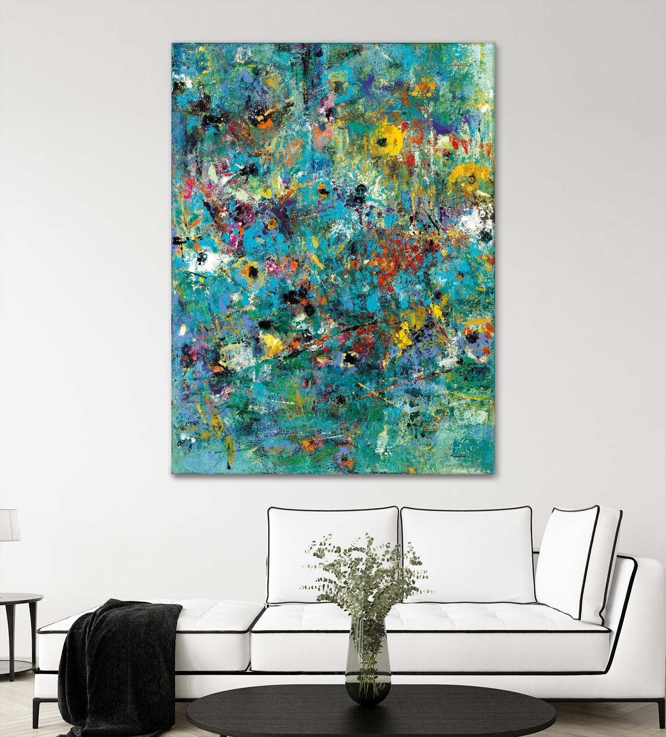 Carpe Diem 3 by Diane Lambin on GIANT ART - yellow abstract