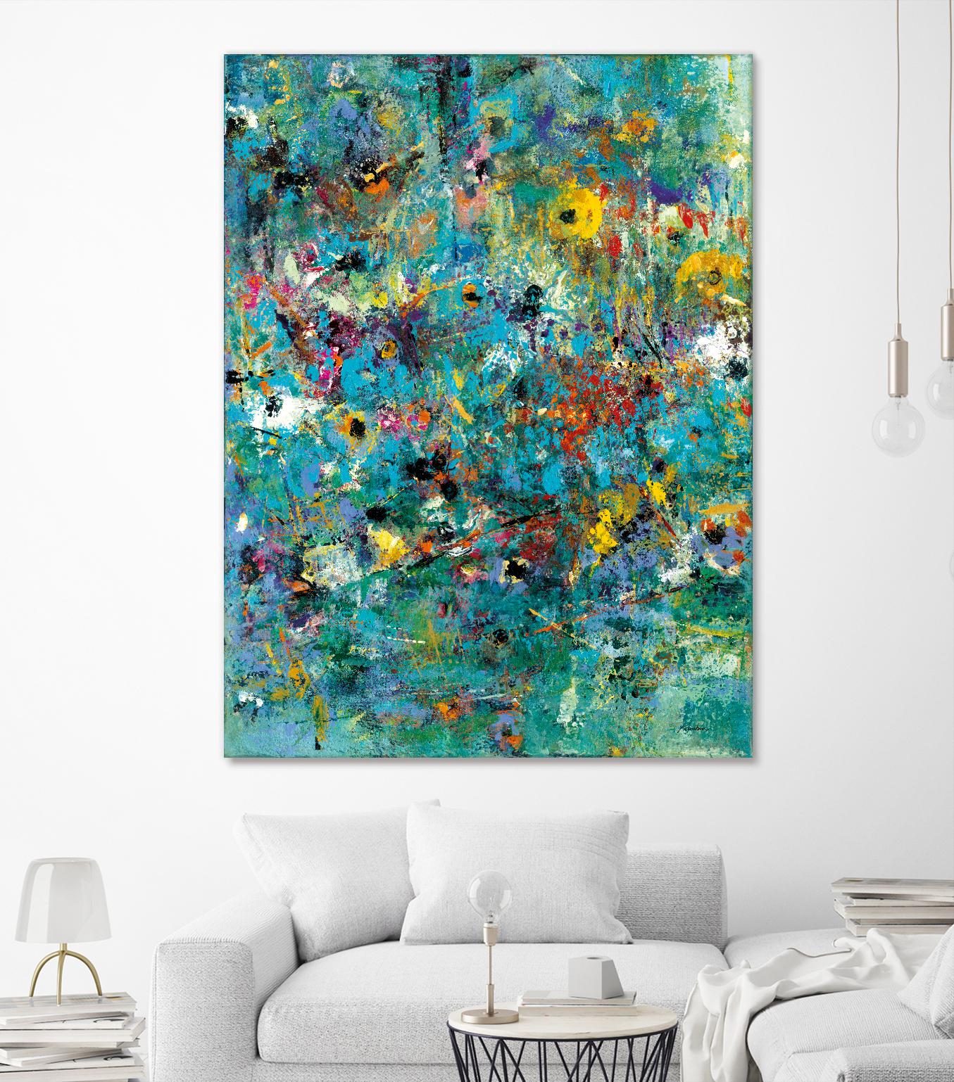 Carpe Diem 3 by Diane Lambin on GIANT ART - yellow abstract
