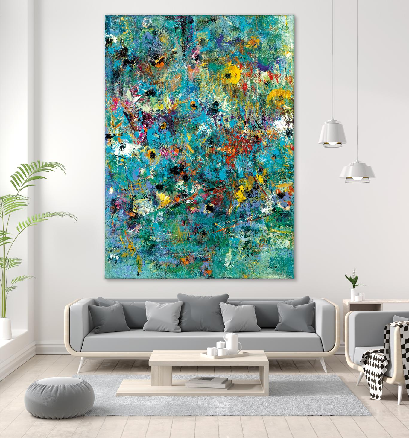 Carpe Diem 3 by Diane Lambin on GIANT ART - yellow abstract