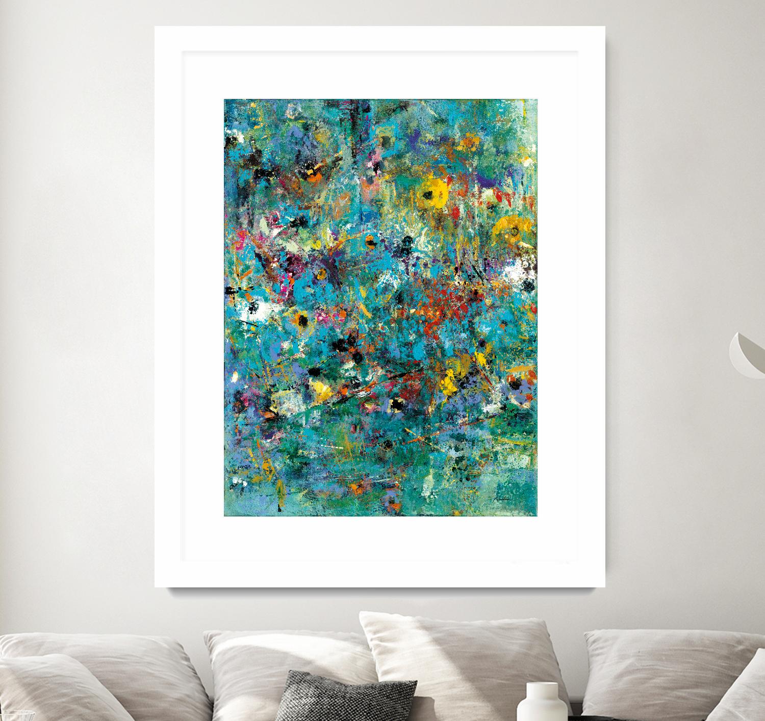 Carpe Diem 3 by Diane Lambin on GIANT ART - green abstract artiste québécois