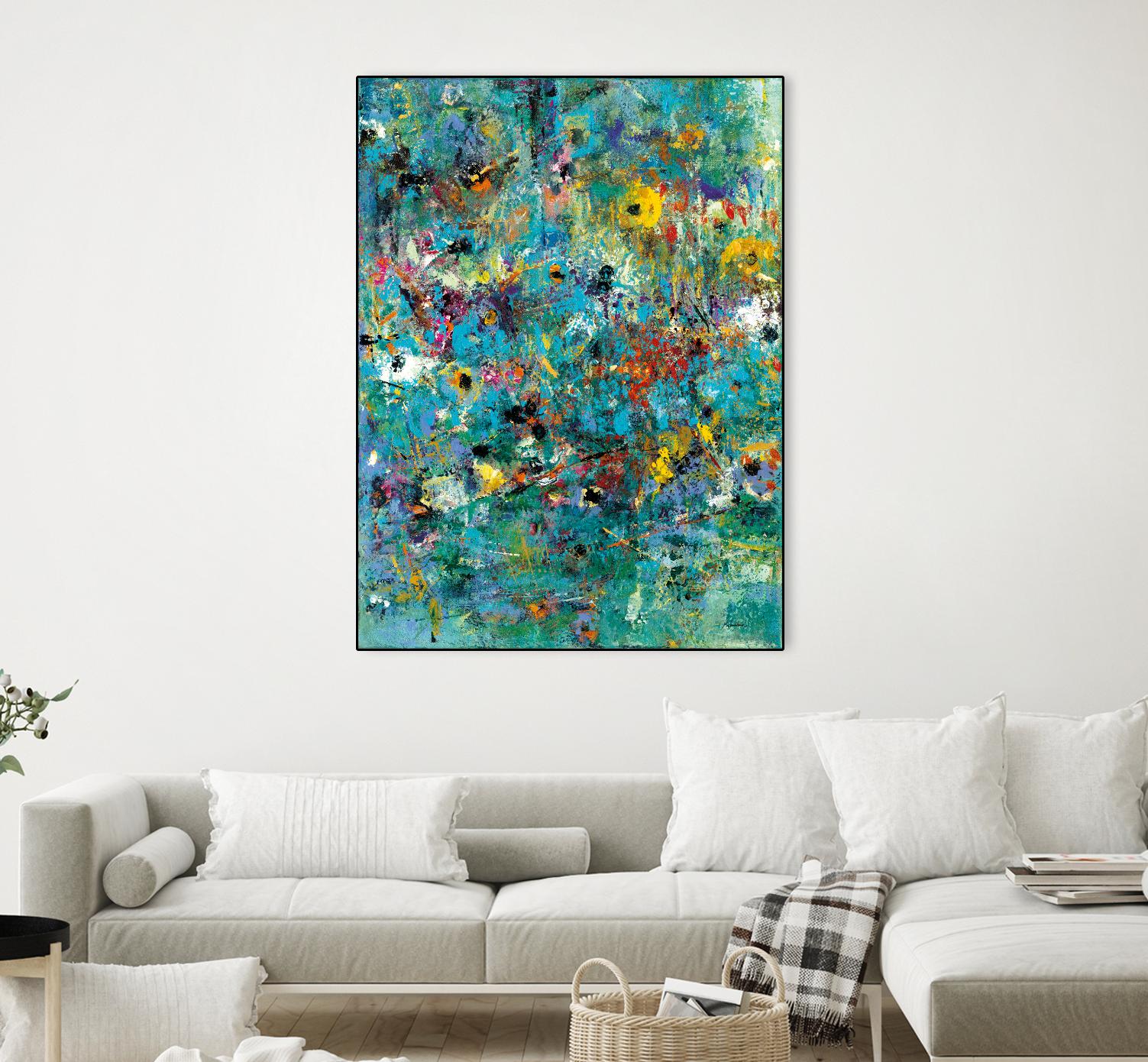 Carpe Diem 3 by Diane Lambin on GIANT ART - yellow abstract