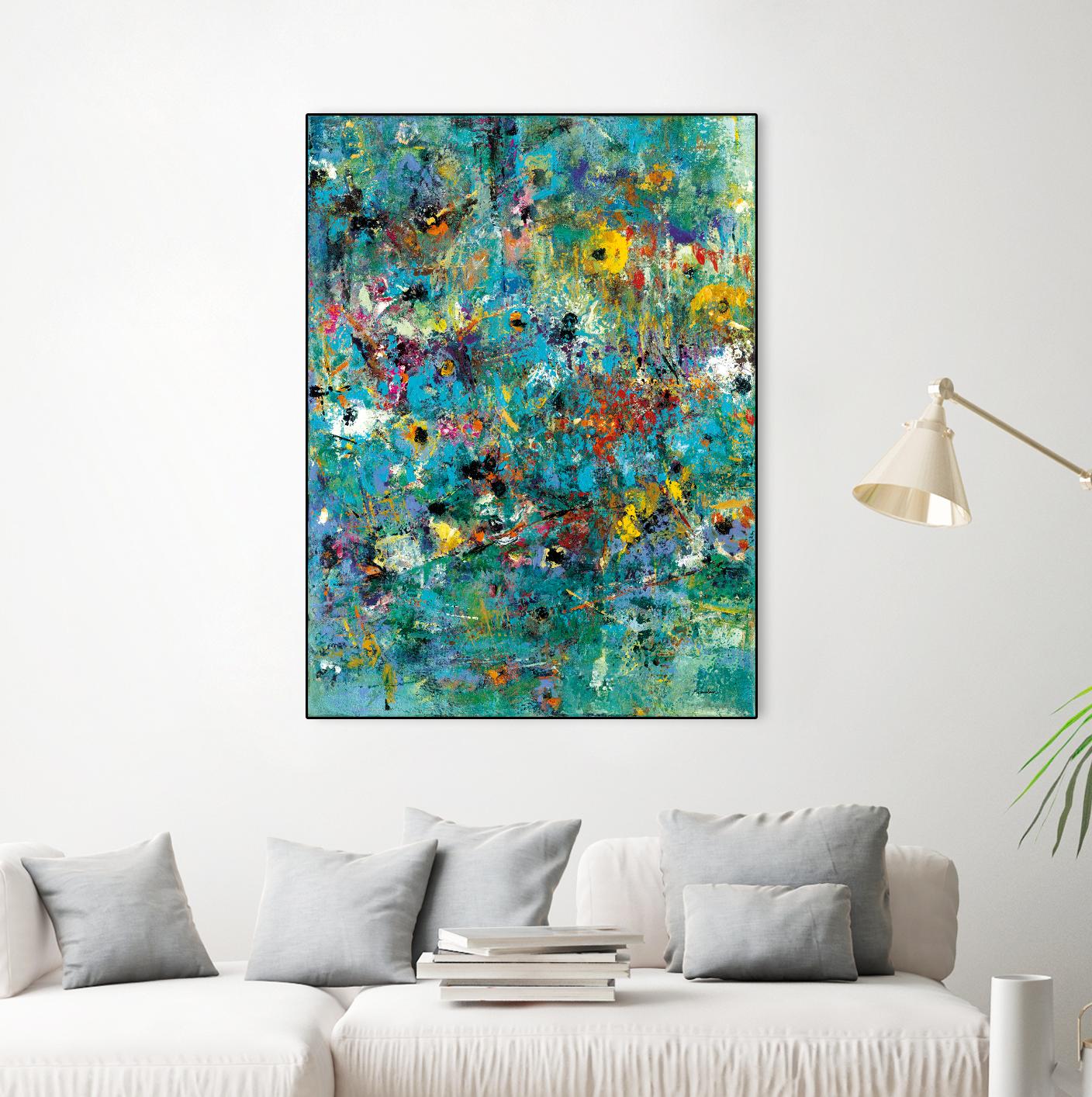 Carpe Diem 3 by Diane Lambin on GIANT ART - yellow abstract