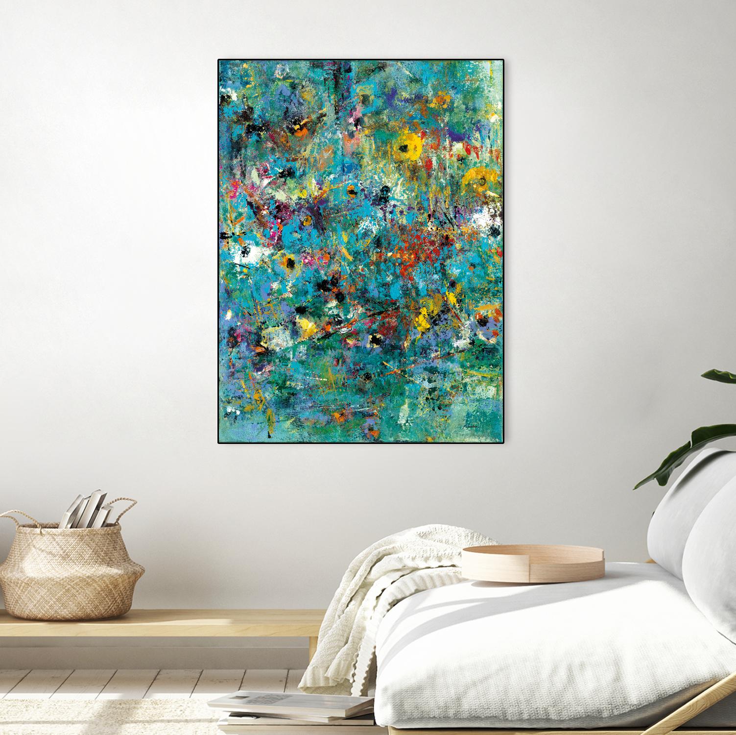 Carpe Diem 3 by Diane Lambin on GIANT ART - yellow abstract