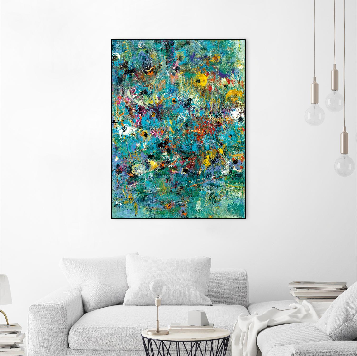 Carpe Diem 3 by Diane Lambin on GIANT ART - yellow abstract