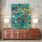 Carpe Diem 3 by Diane Lambin on GIANT ART - green abstract artiste québécois