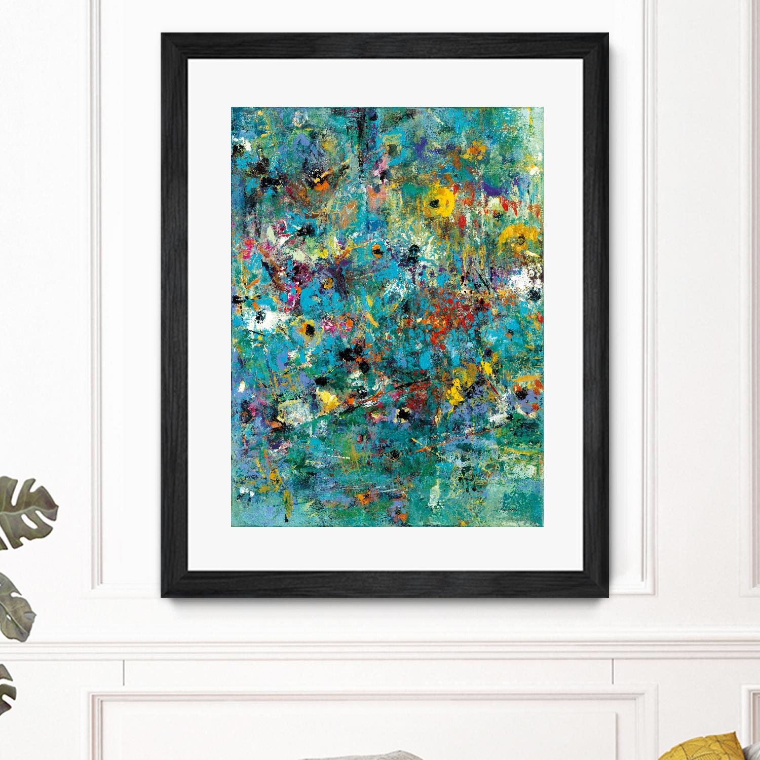 Carpe Diem 3 by Diane Lambin on GIANT ART - green abstract artiste québécois