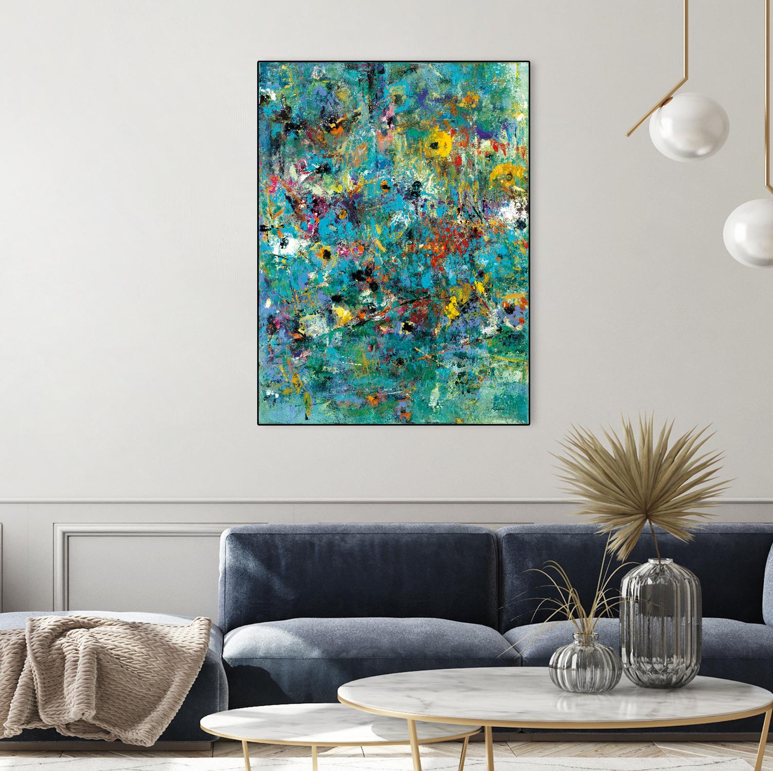 Carpe Diem 3 by Diane Lambin on GIANT ART - yellow abstract