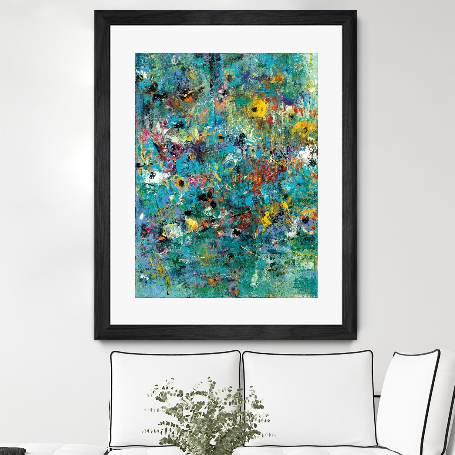 Carpe Diem 3 by Diane Lambin on GIANT ART - green abstract artiste québécois