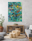 Carpe Diem 3 by Diane Lambin on GIANT ART - green abstract artiste québécois