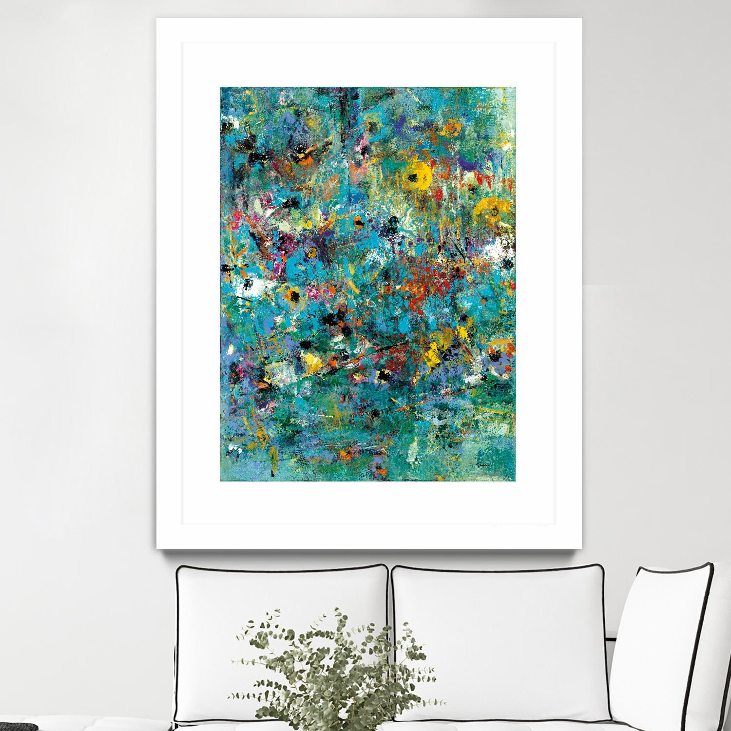 Carpe Diem 3 by Diane Lambin on GIANT ART - green abstract artiste québécois