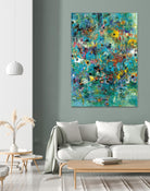 Carpe Diem 3 by Diane Lambin on GIANT ART - green abstract artiste québécois