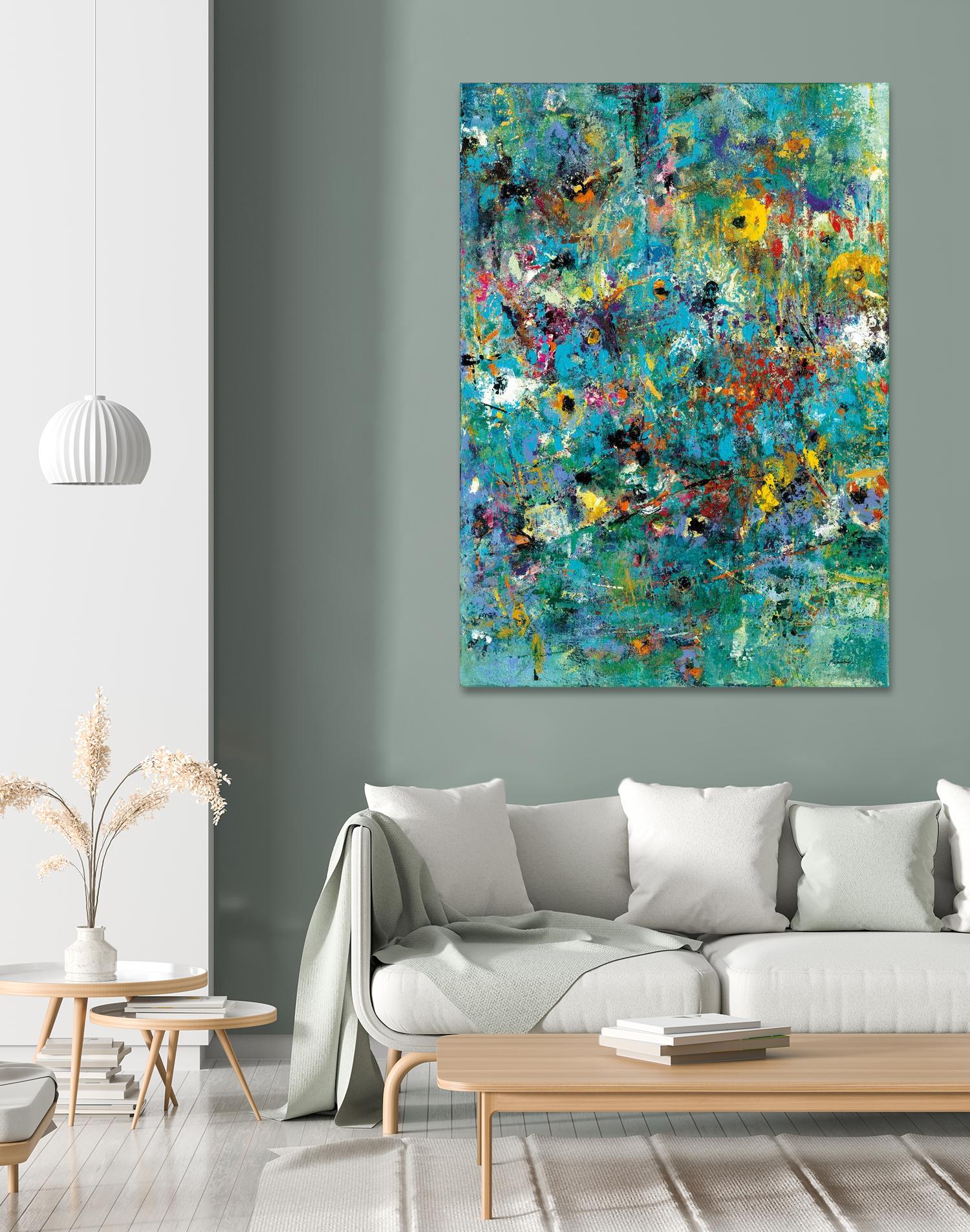 Carpe Diem 3 by Diane Lambin on GIANT ART - green abstract artiste québécois