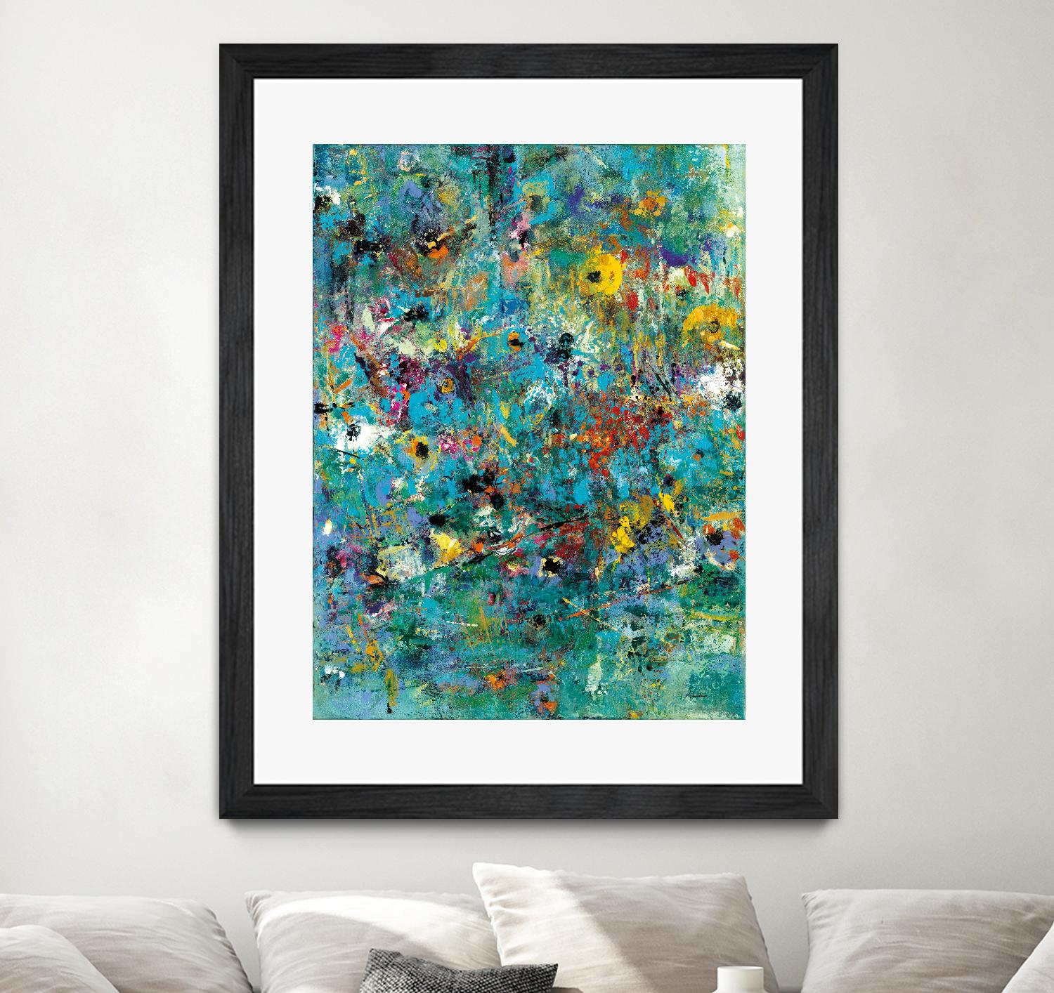 Carpe Diem 3 by Diane Lambin on GIANT ART - green abstract artiste québécois