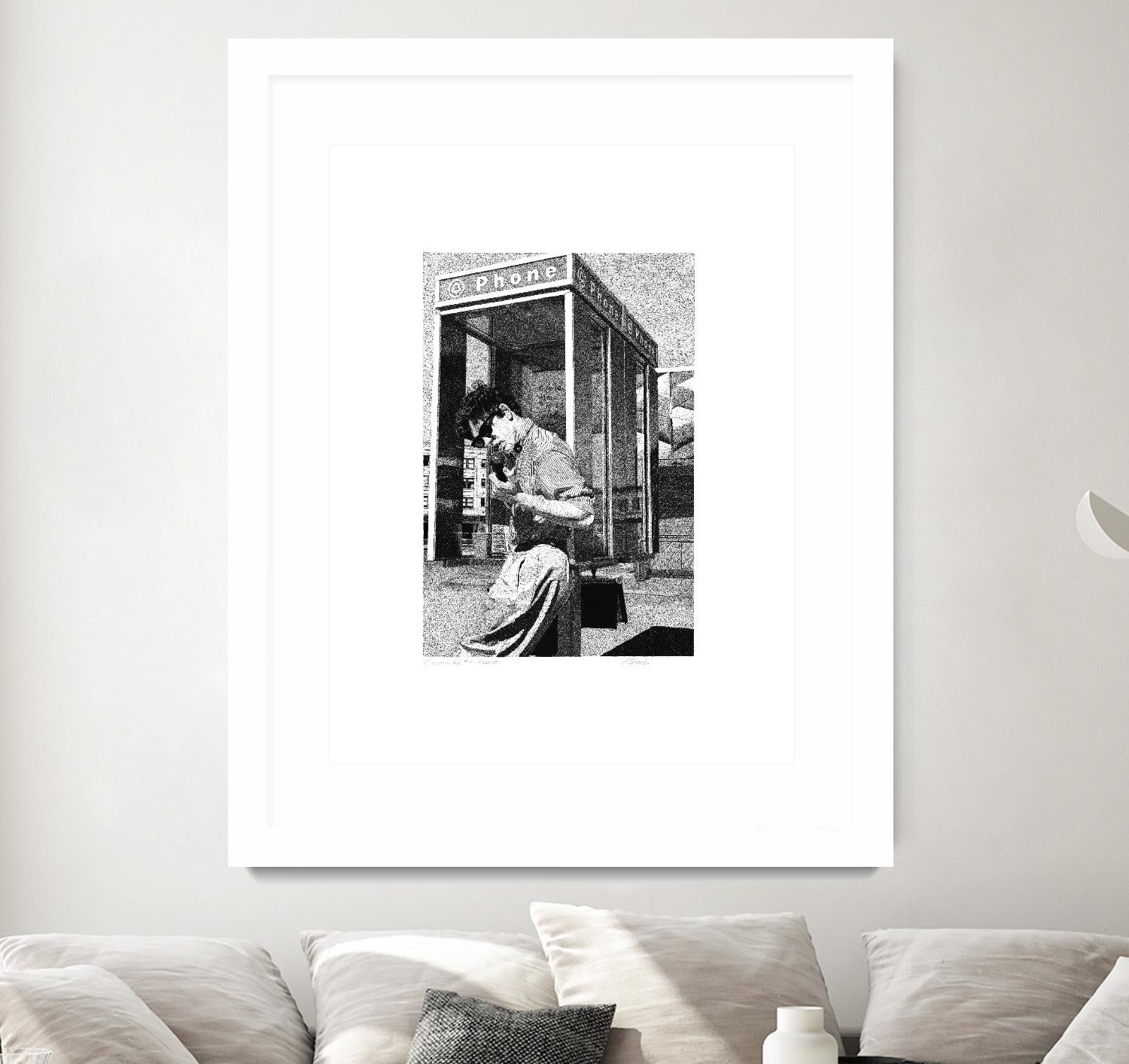 Receiver by Gill Alexander on GIANT ART - white black & white