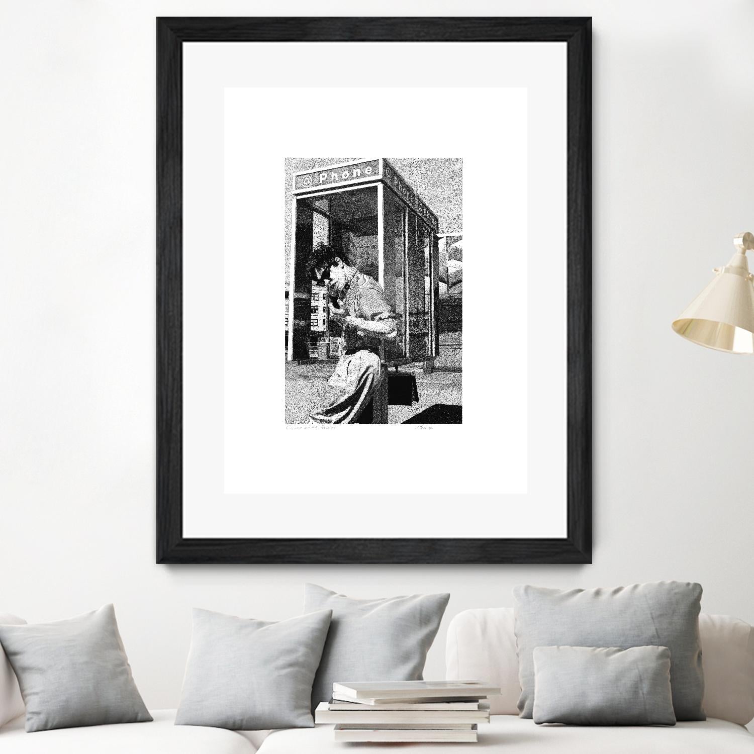 Receiver by Gill Alexander on GIANT ART - white black & white