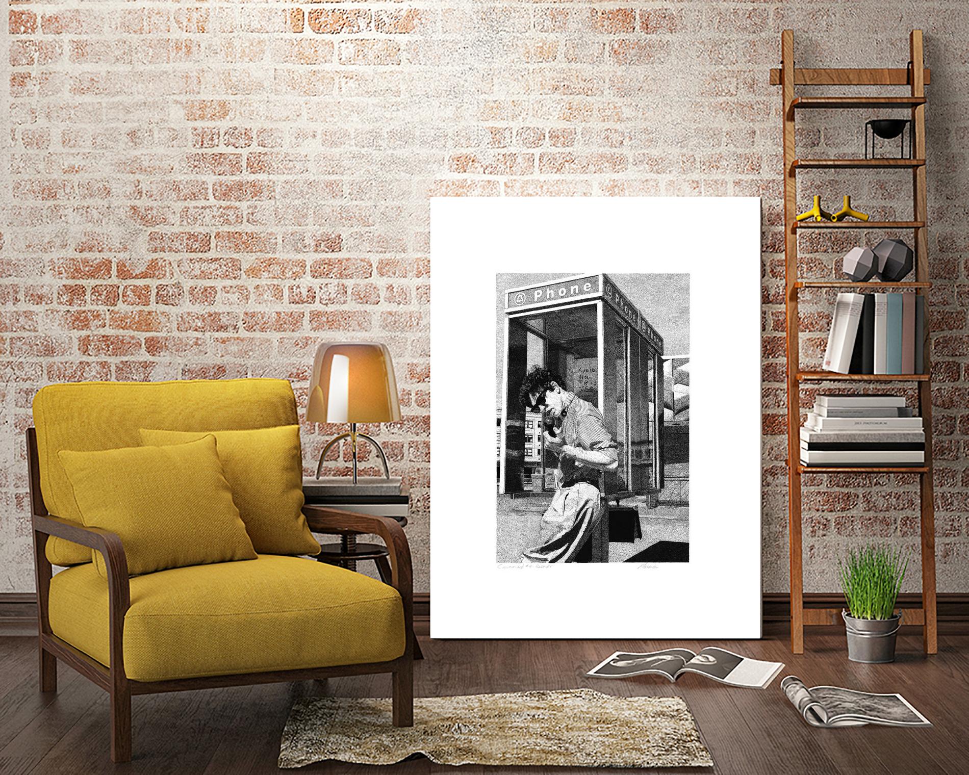 Receiver by Gill Alexander on GIANT ART - white black & white