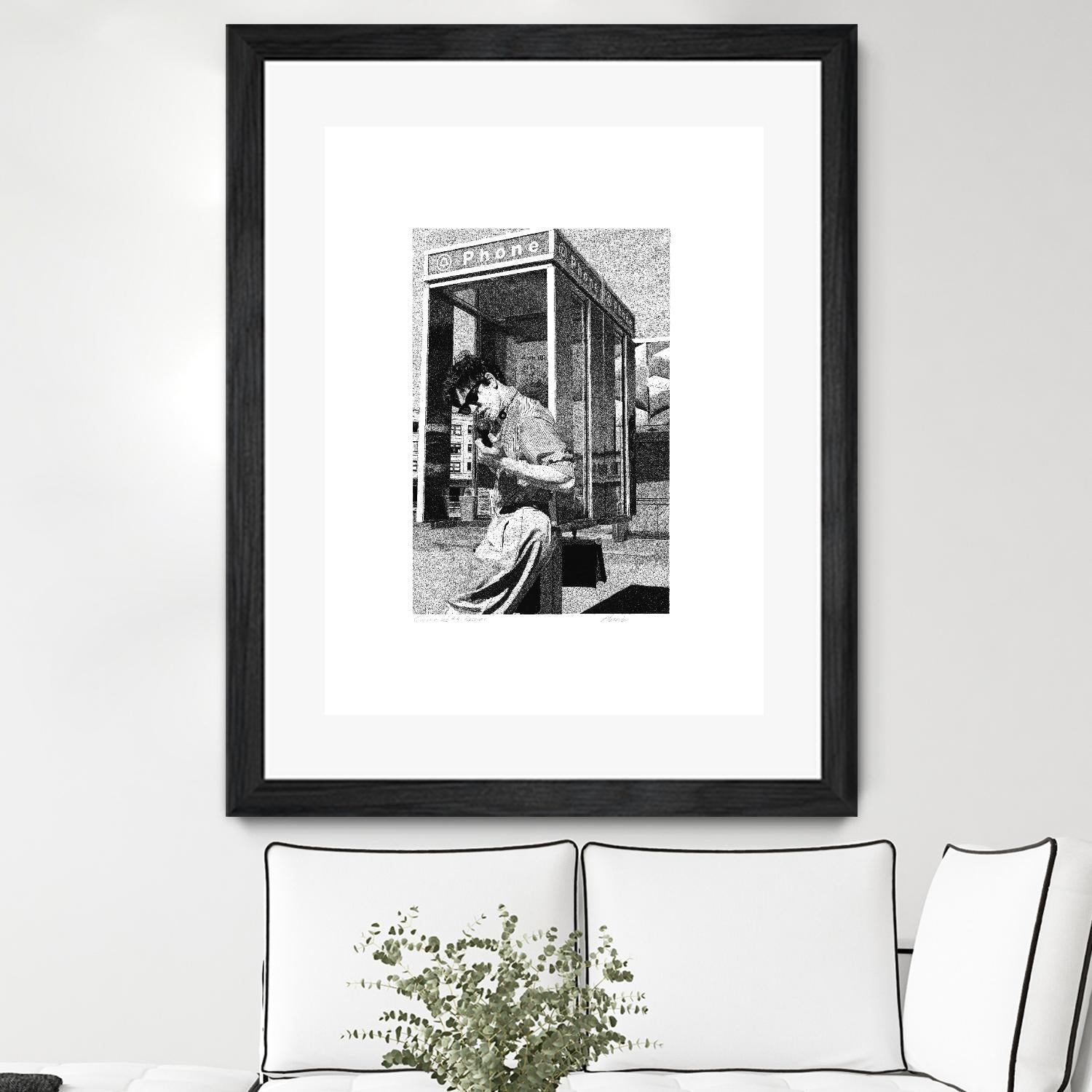 Receiver by Gill Alexander on GIANT ART - white black & white