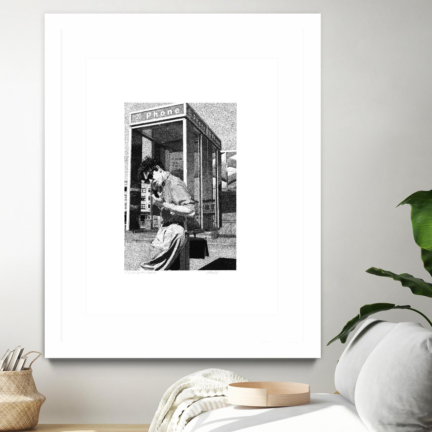 Receiver by Gill Alexander on GIANT ART - white black & white