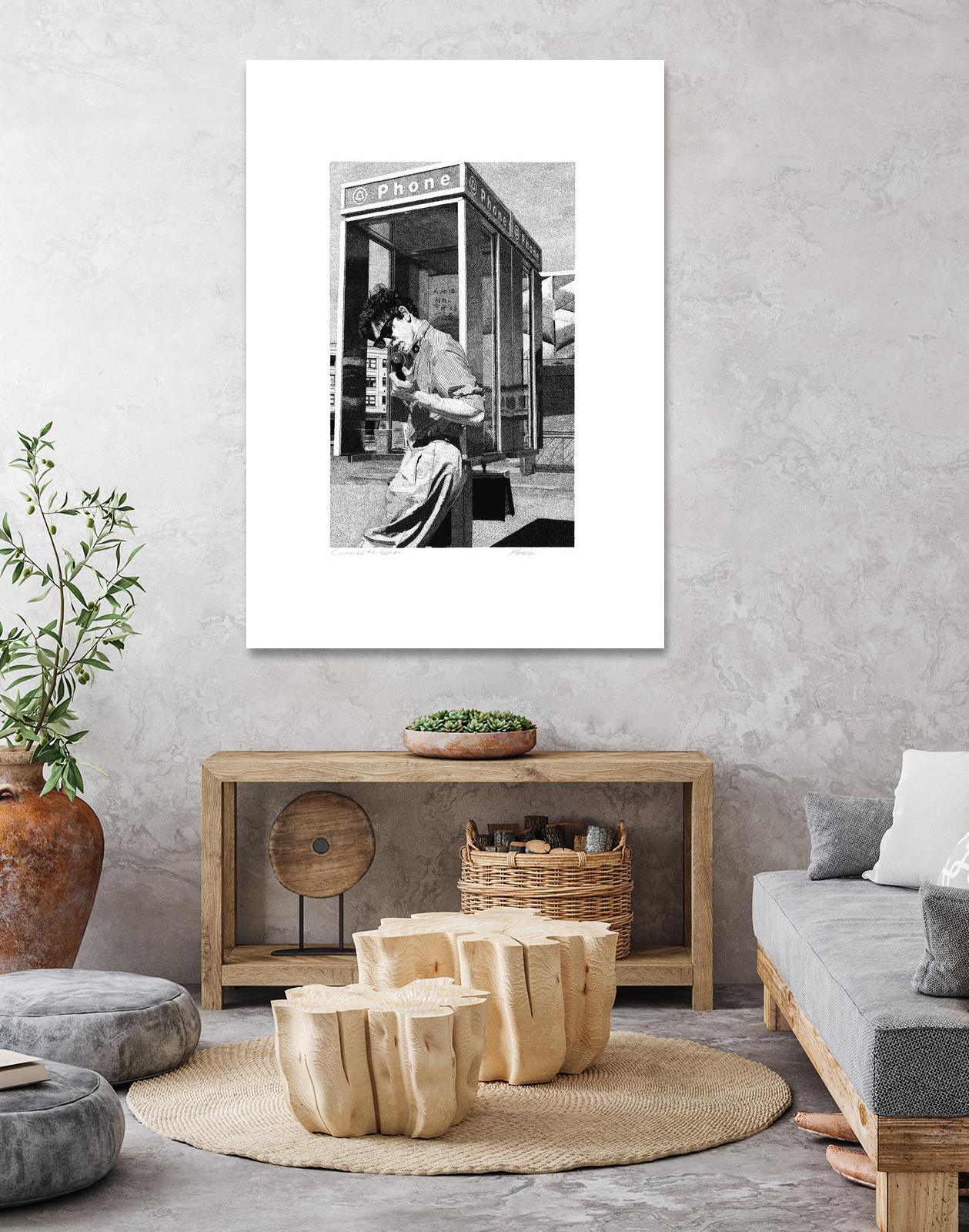 Receiver by Gill Alexander on GIANT ART - white black & white